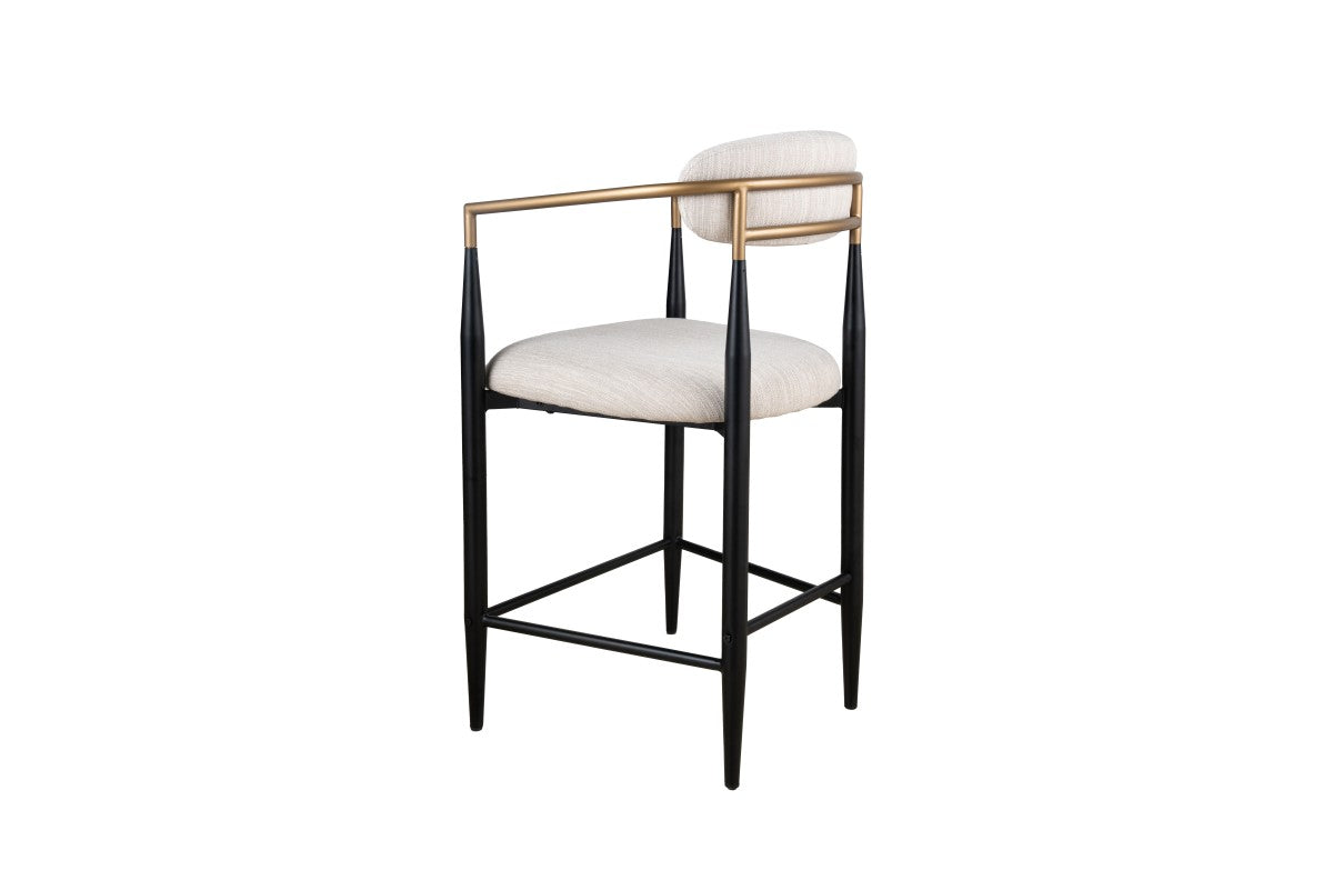 COUNTER STOOL, SET OF 2 - BEIGE