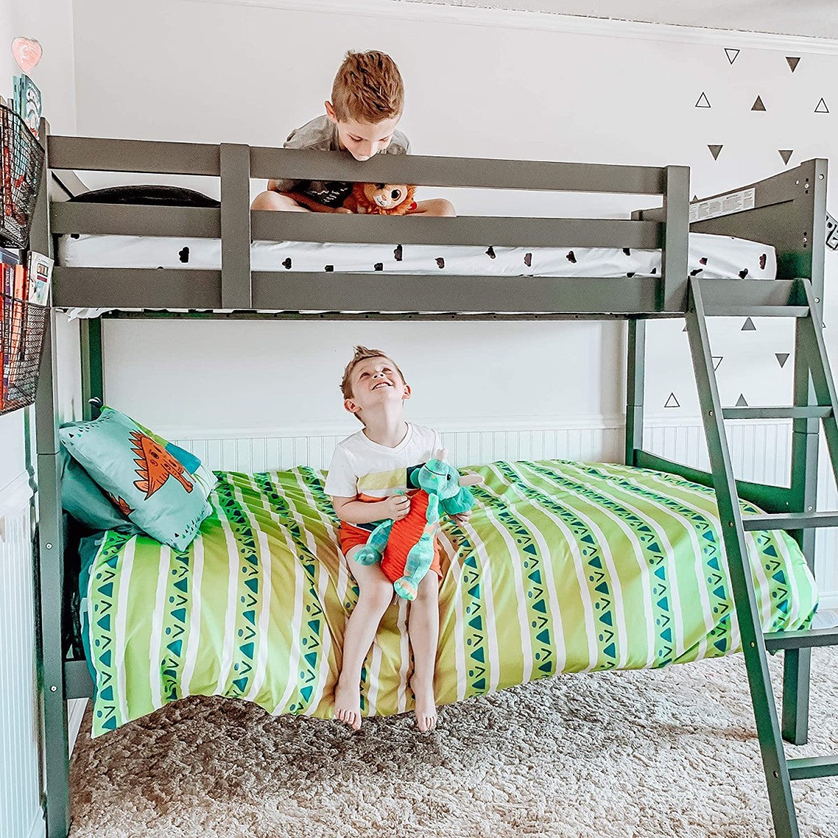 TWIN BUNK BED - GREY