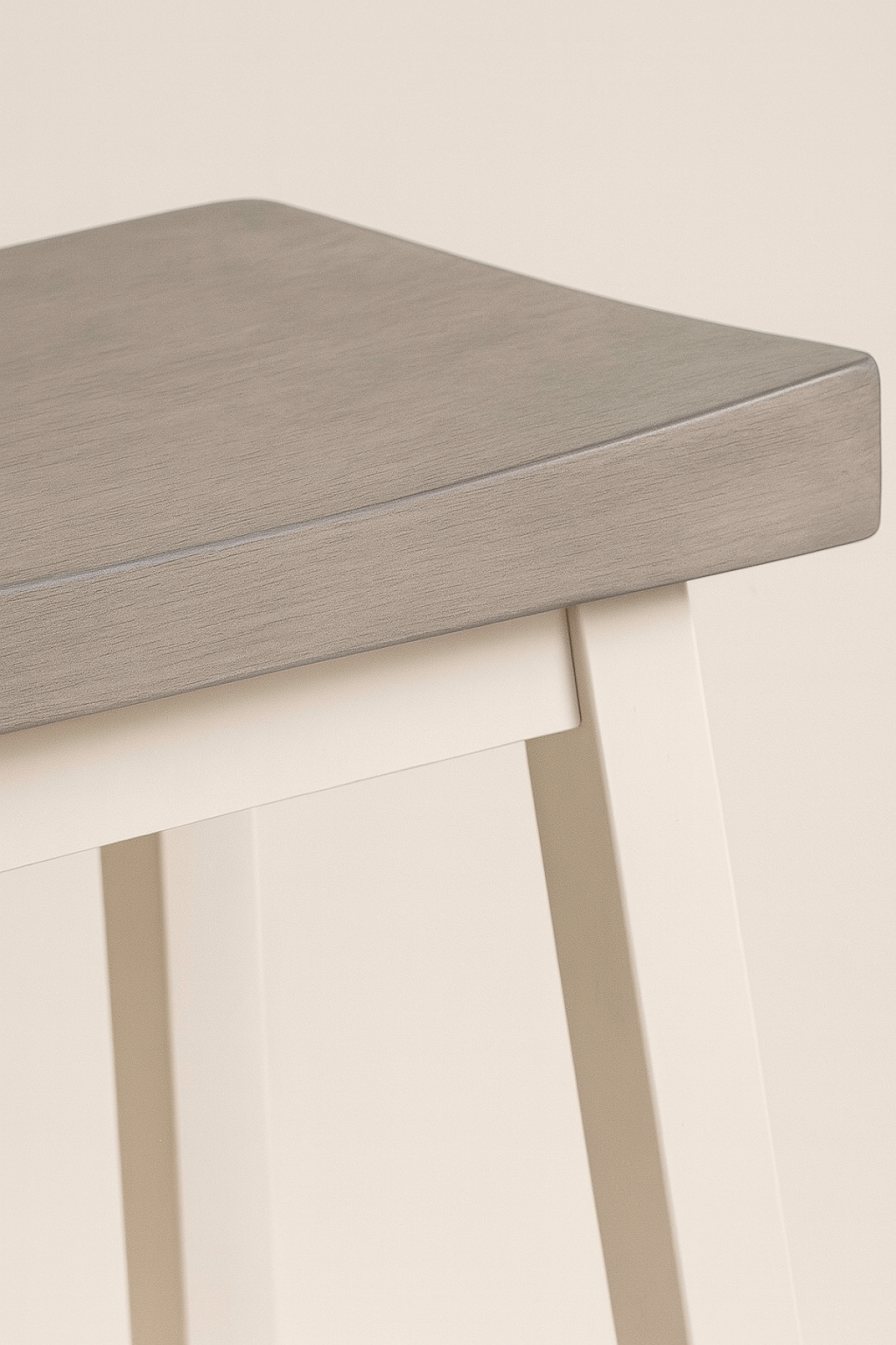 COUNTER STOOL, SET OF 2 - GREY/WHITE