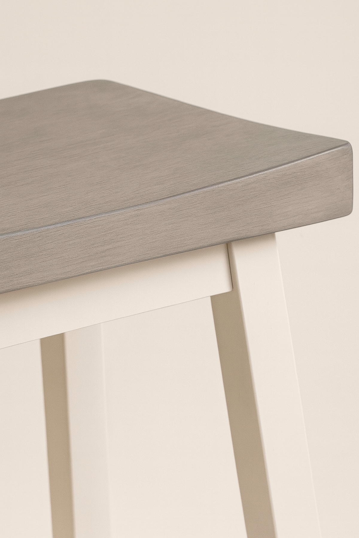 COUNTER STOOL, SET OF 2 - GREY/WHITE