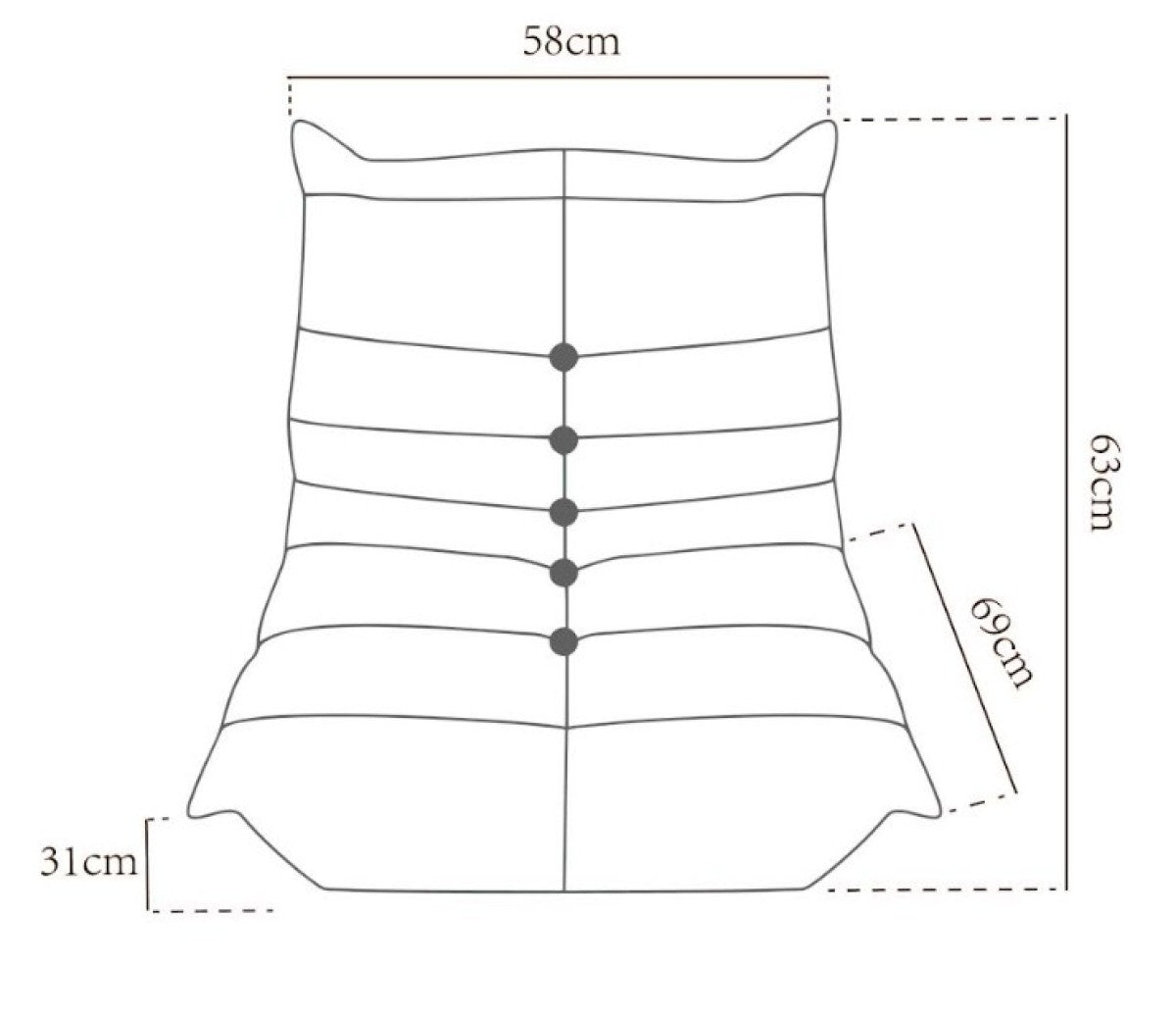KID'S ARMLESS CHAIR - SAGE
