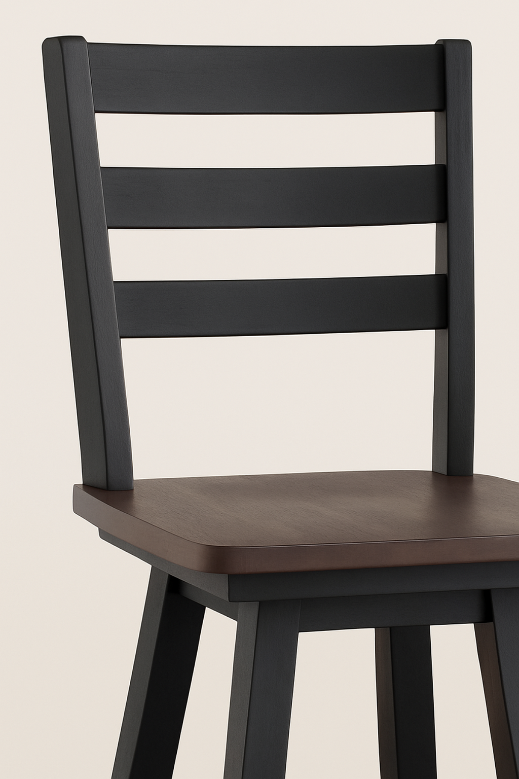 COUNTER STOOL, SET OF 2 - OAK/DARK GREY