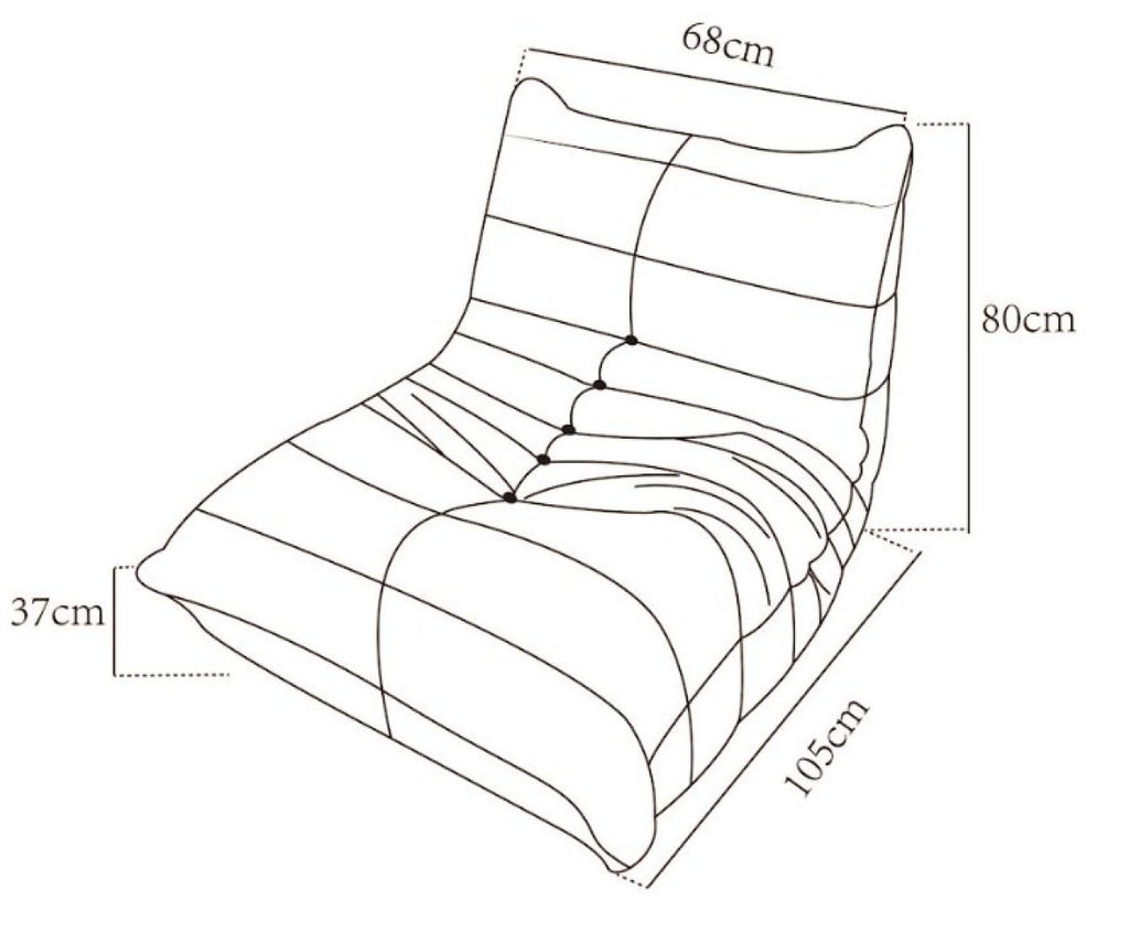 ARMLESS CHAIR - BEIGE