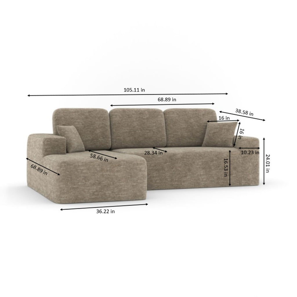 SECTIONAL - TAUPE