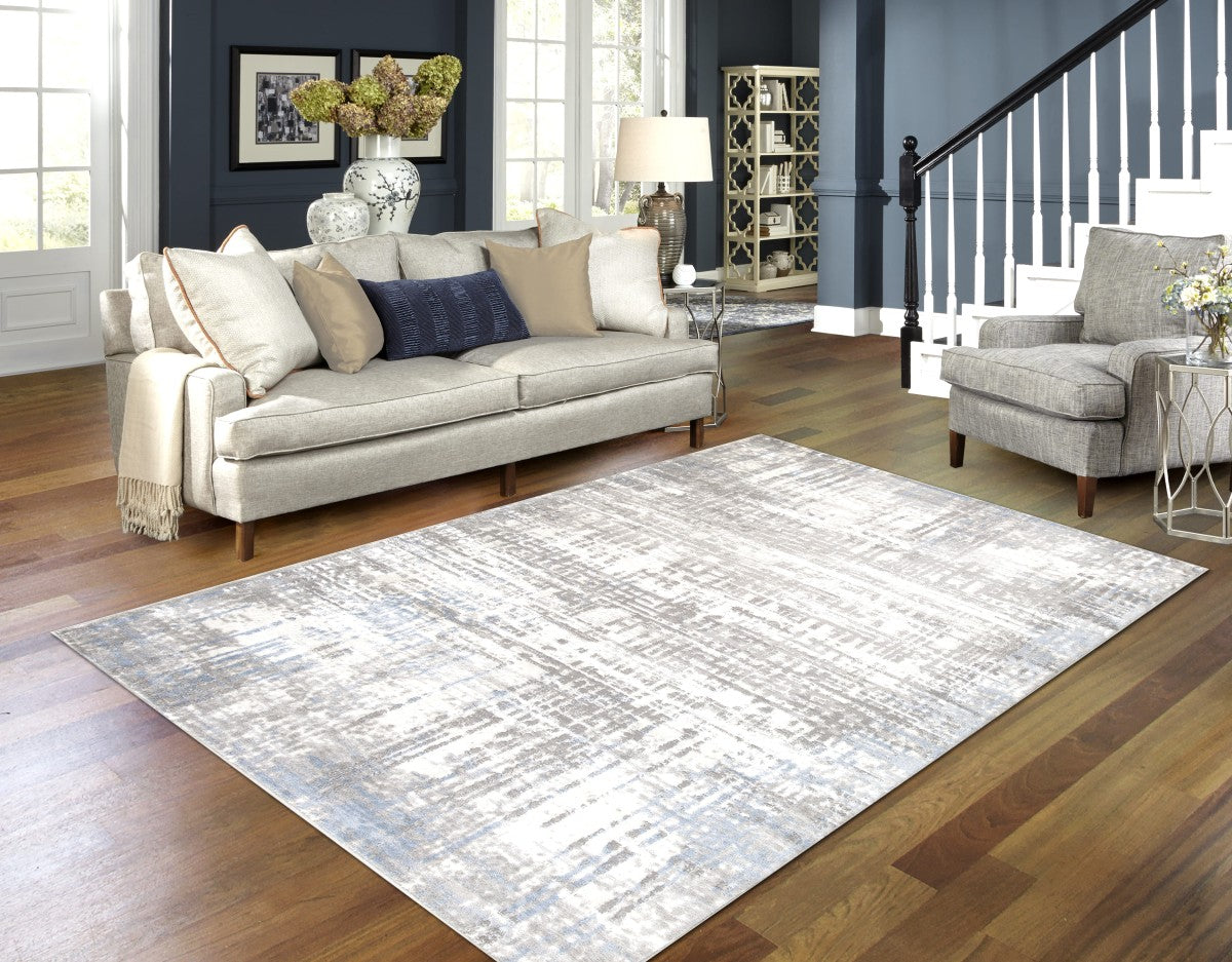 5 X 8 AREA RUG - GREY