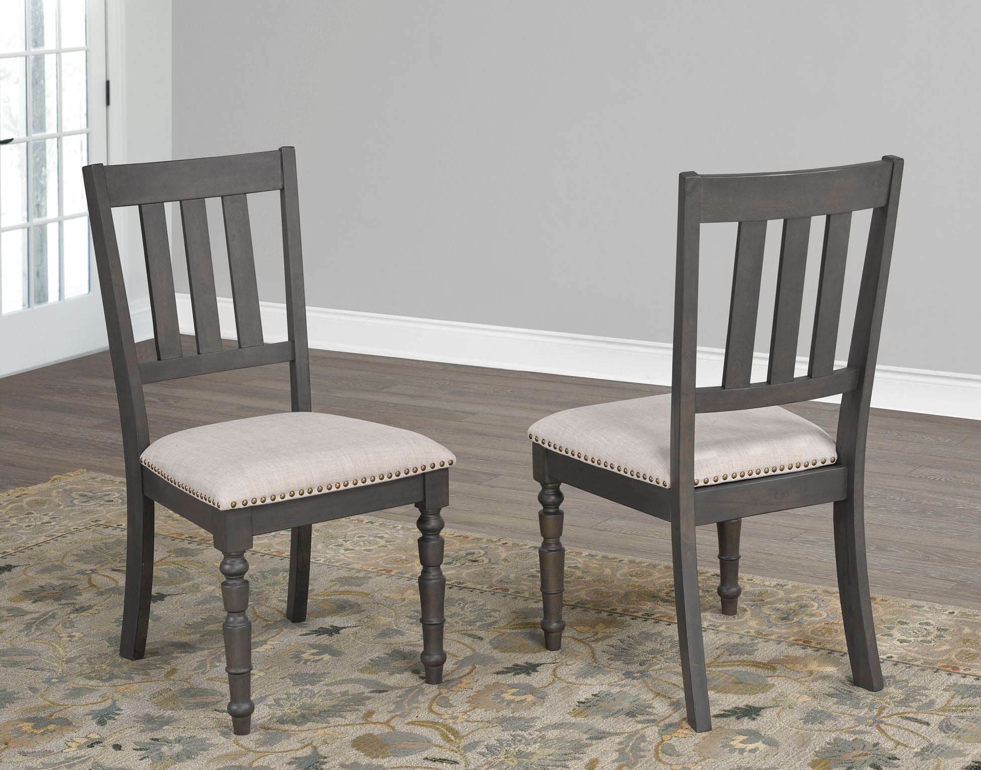DINING CHAIR, SET OF 2 - BEIGE