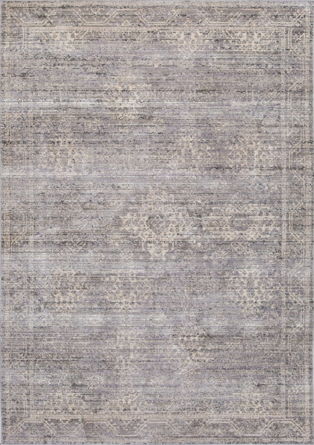 8 X 11 AREA RUG - GREY/IVORY/BEIGE