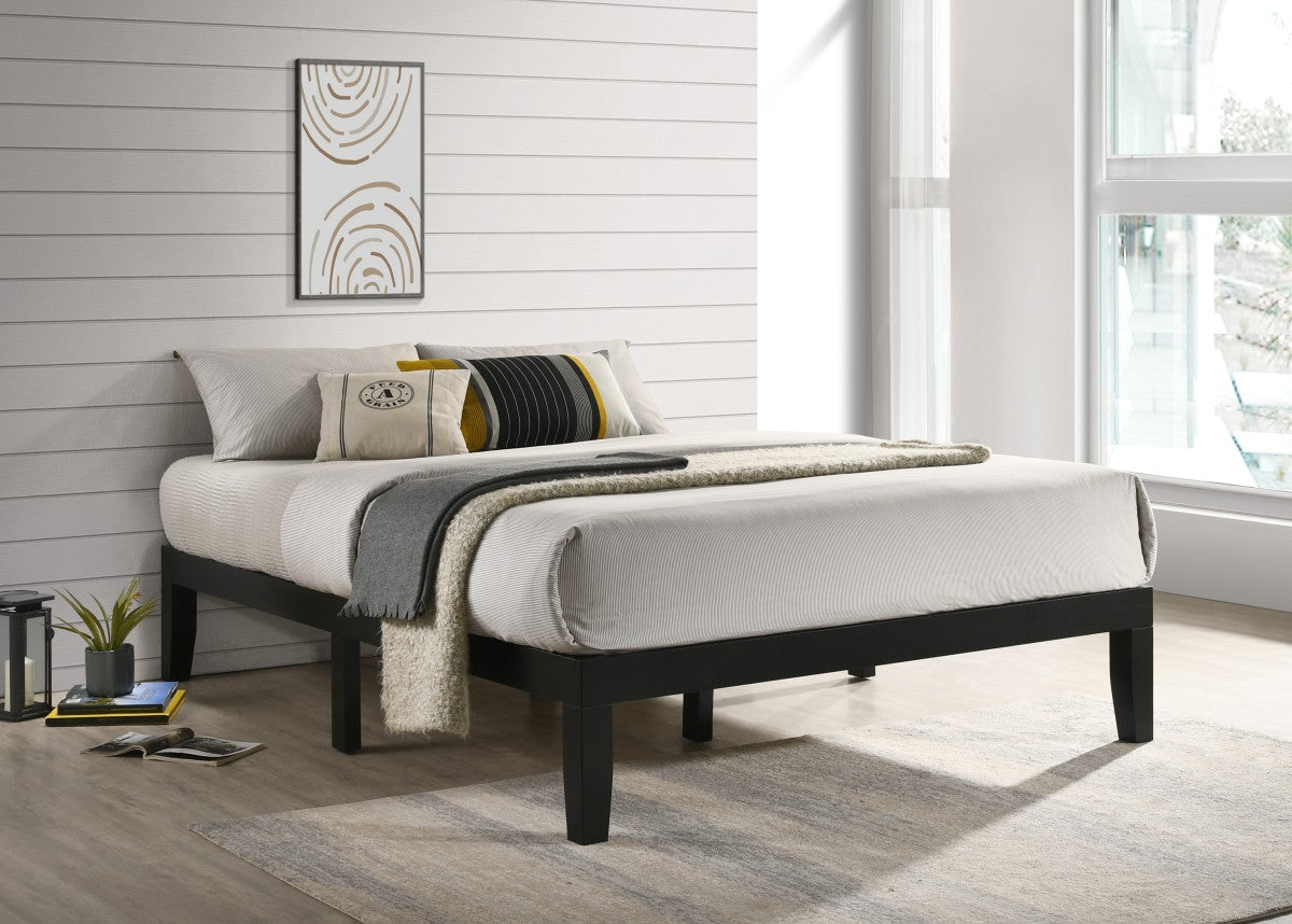 QUEEN PLATFORM BED FRAME - BLACK