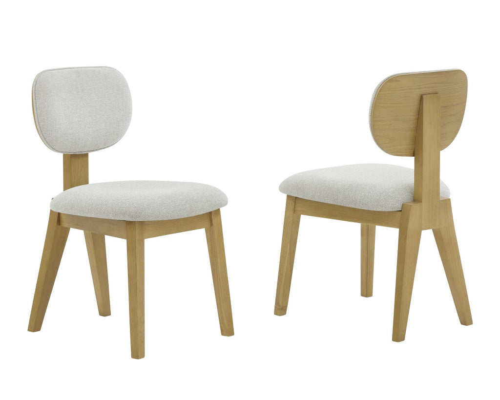 DINING CHAIR, SET OF 2 - NATURAL