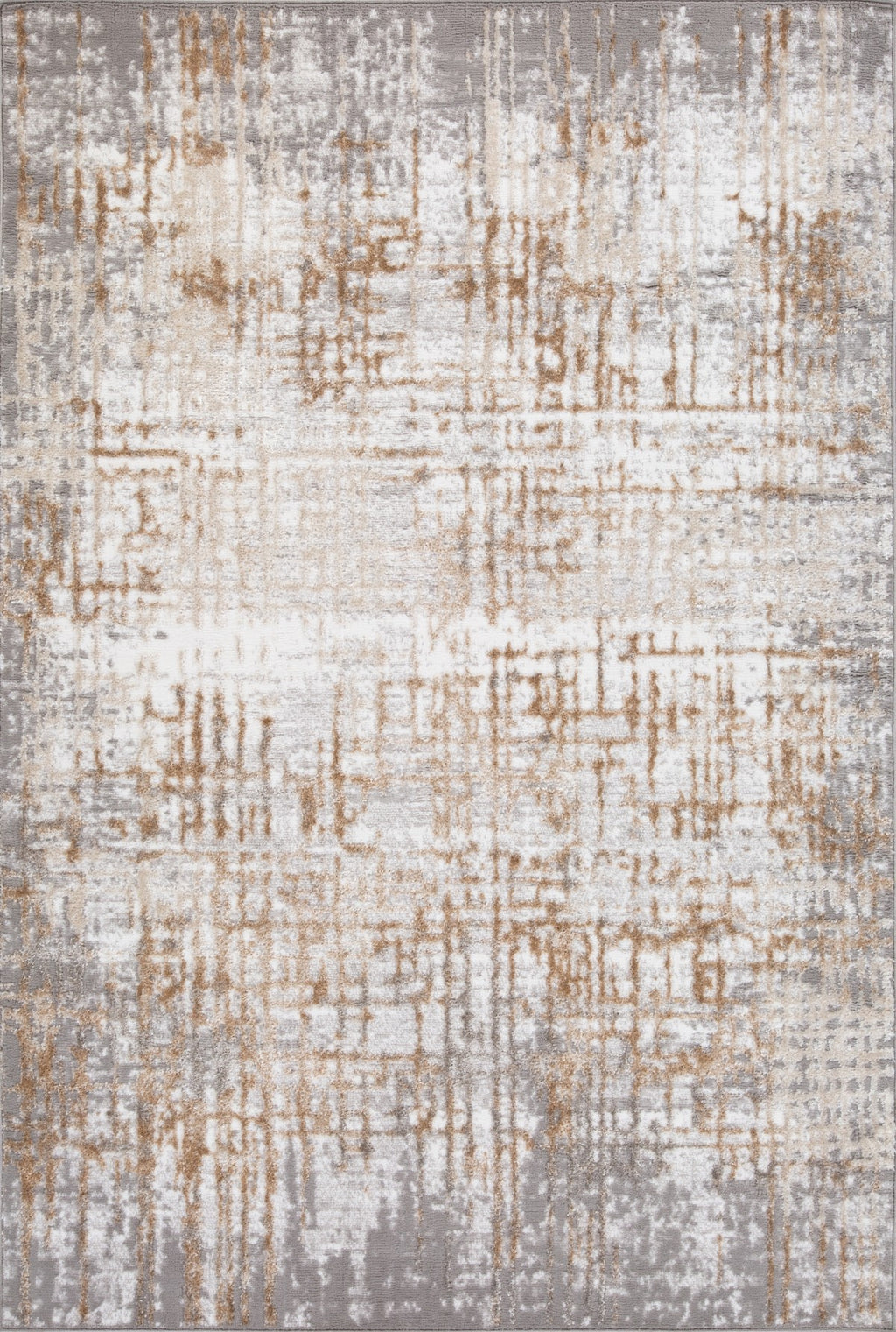 5 X 8 AREA RUG - GREY/CREAM/BEIGE