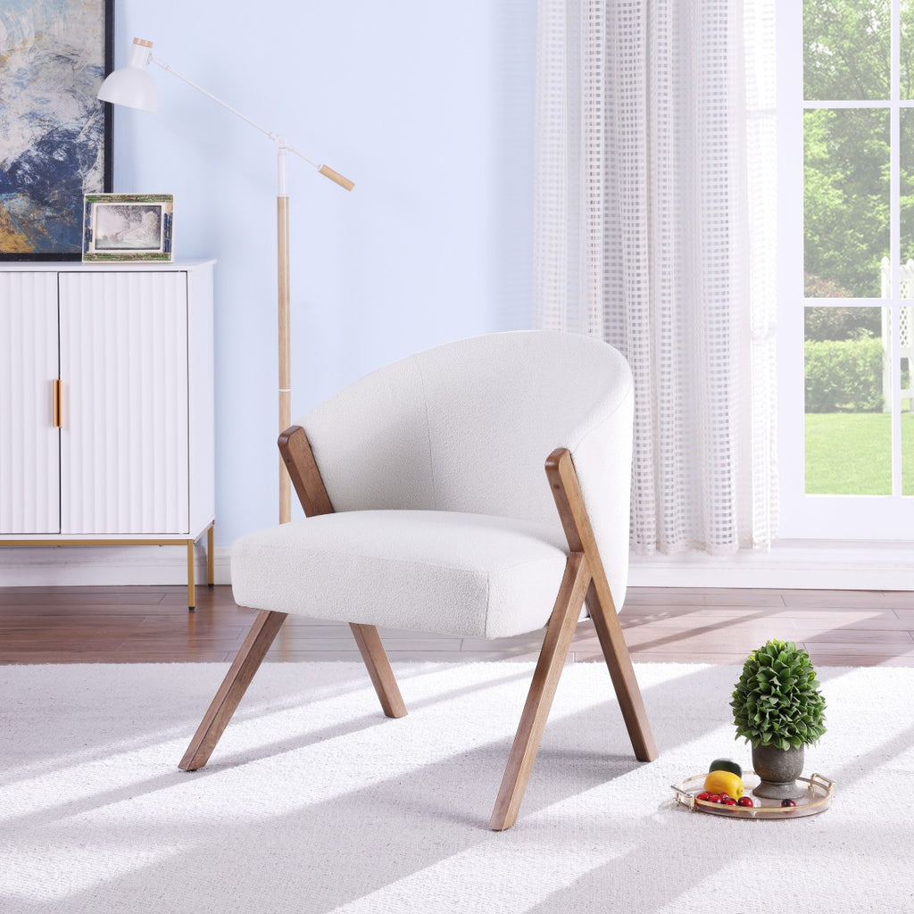 ACCENT CHAIR - CREAM