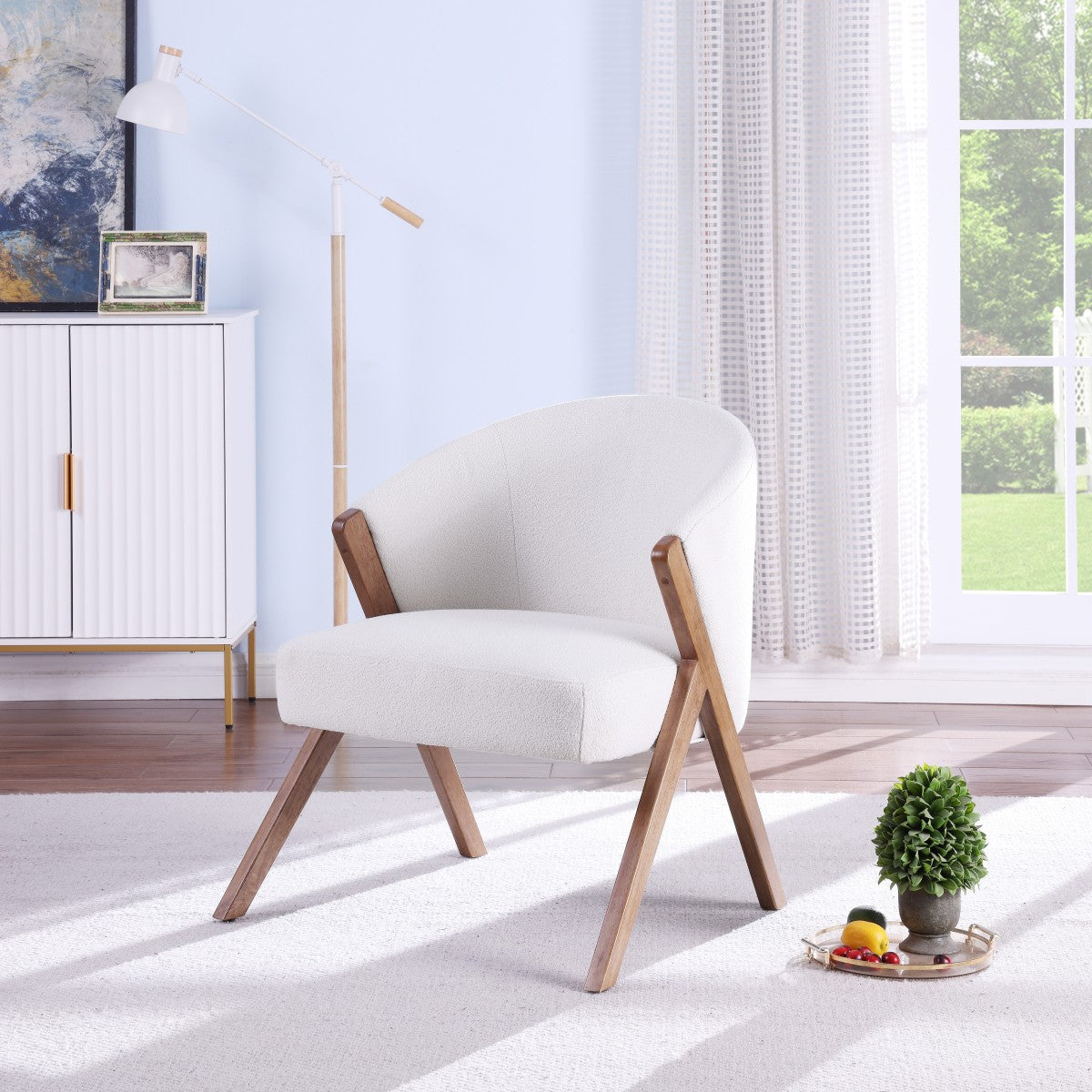 ACCENT CHAIR - CREAM