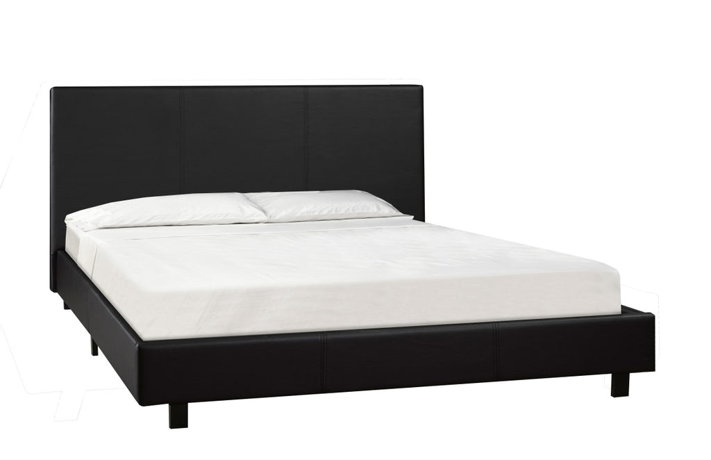 TWIN BED & MATTRESS SET - BLACK