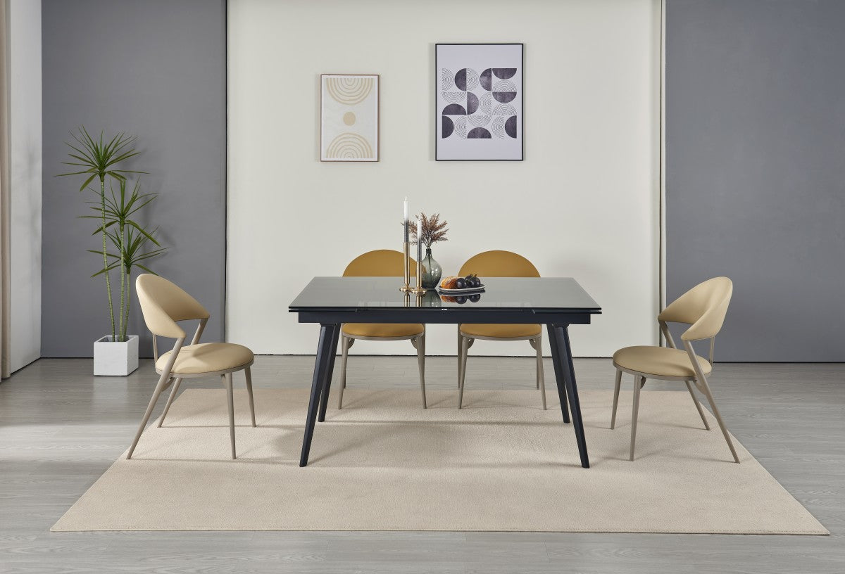 EXT. DINING TABLE - BLACK