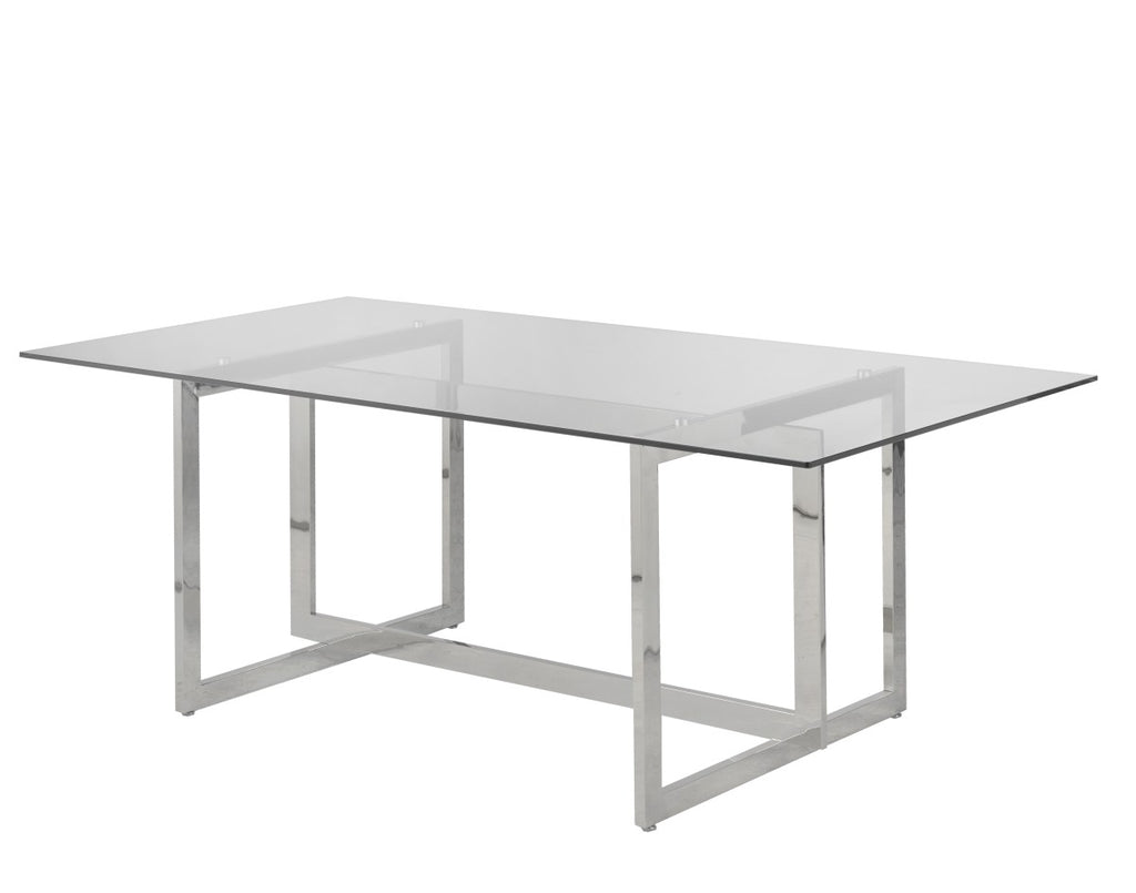 DINING TABLE - SILVER