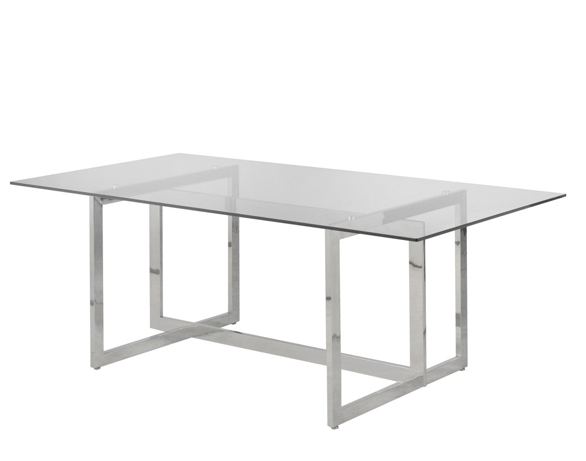 DINING TABLE - SILVER