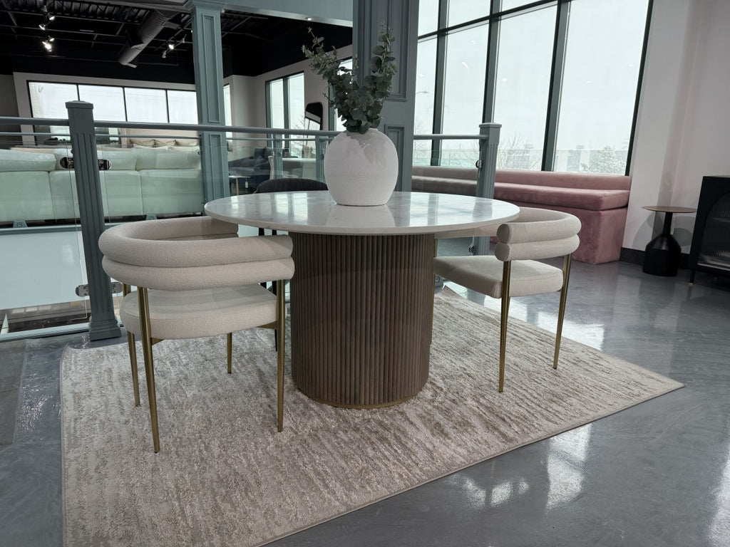 DINING TABLE, GREY WASH