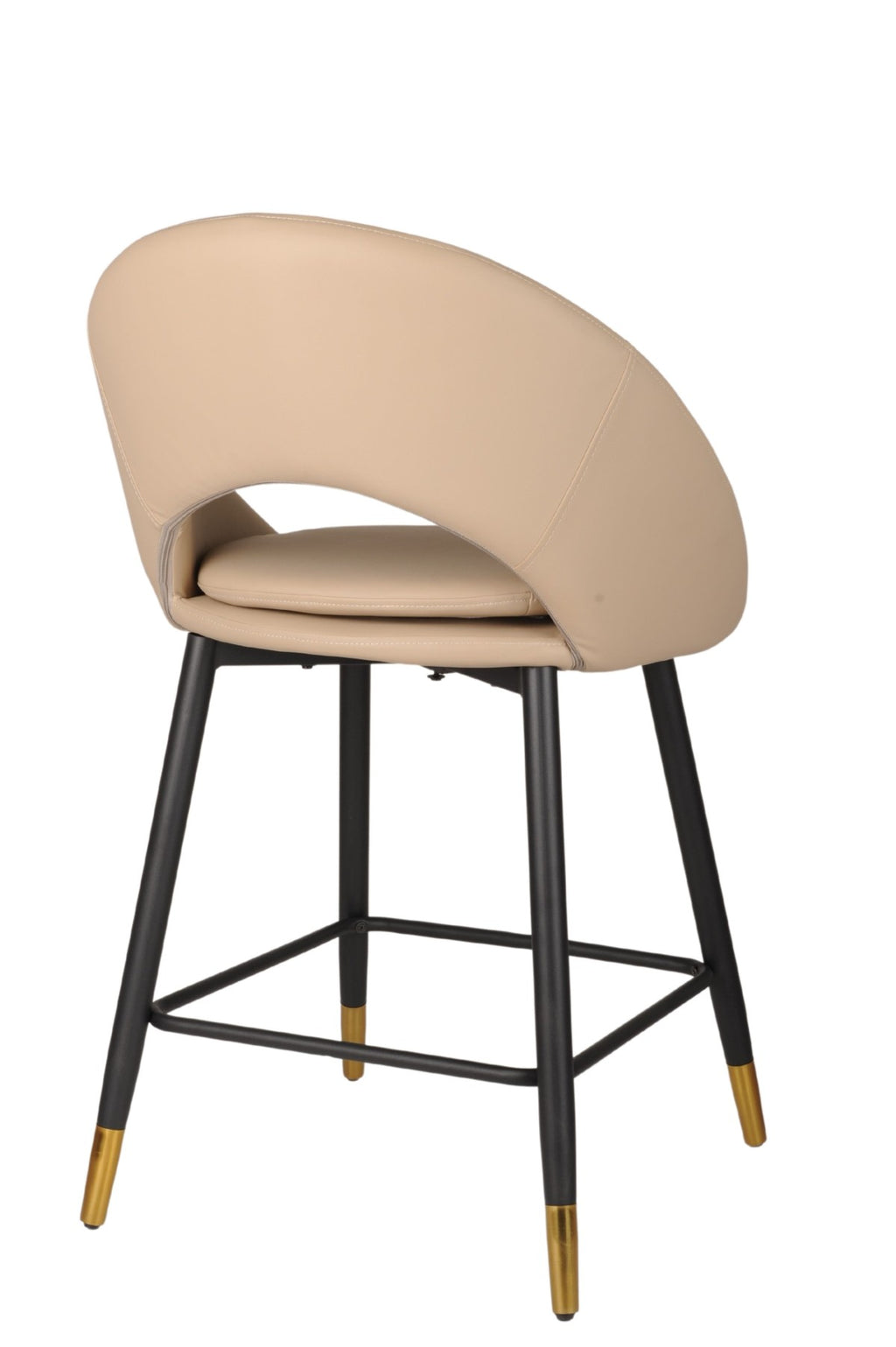 COUNTER STOOL, SET OF 2, BEIGE