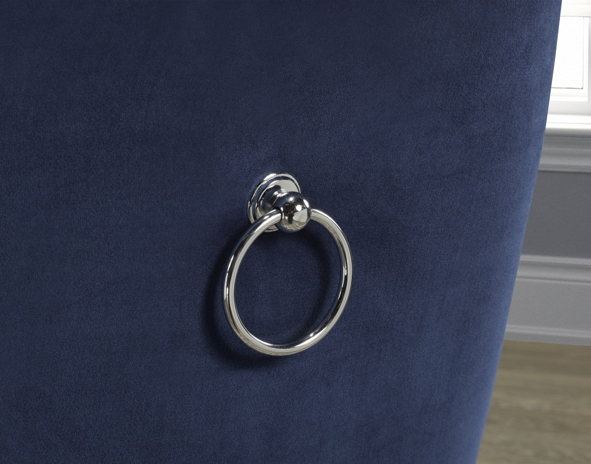 DINING CHAIR, SET OF 2 - NAVY