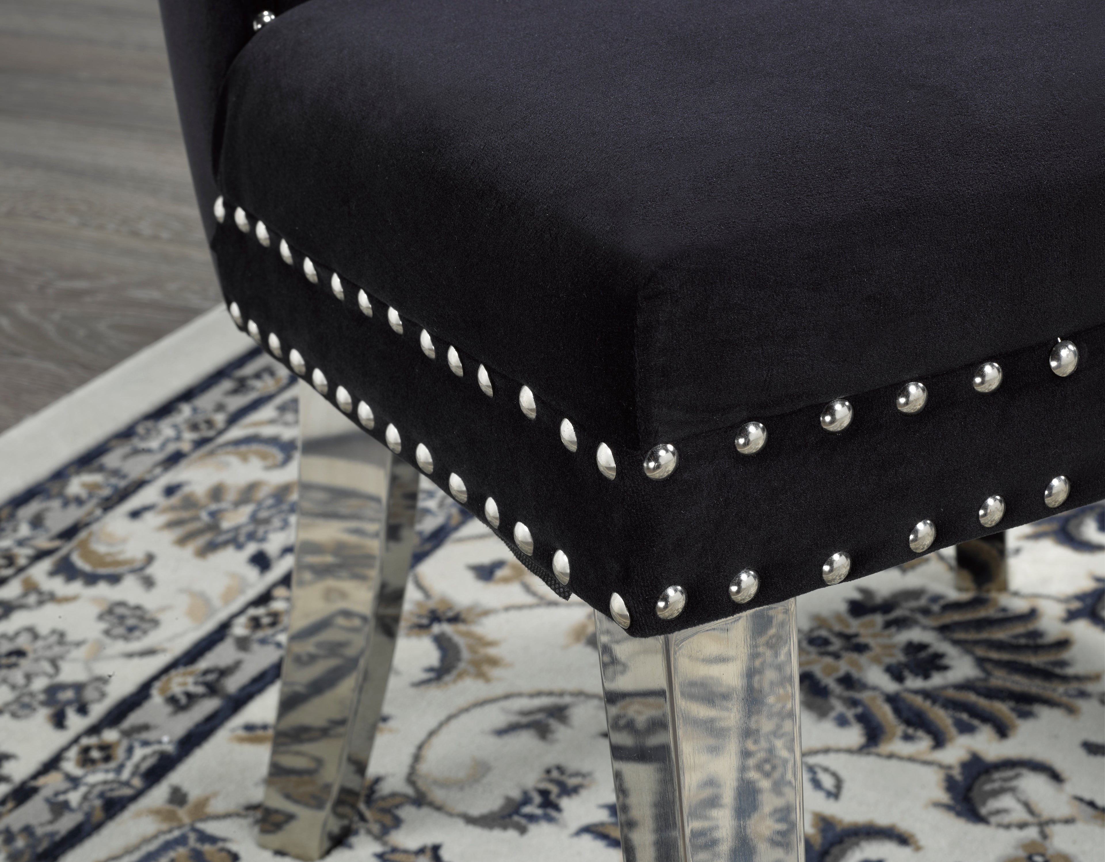 DINING CHAIR, SET OF 2 - BLACK