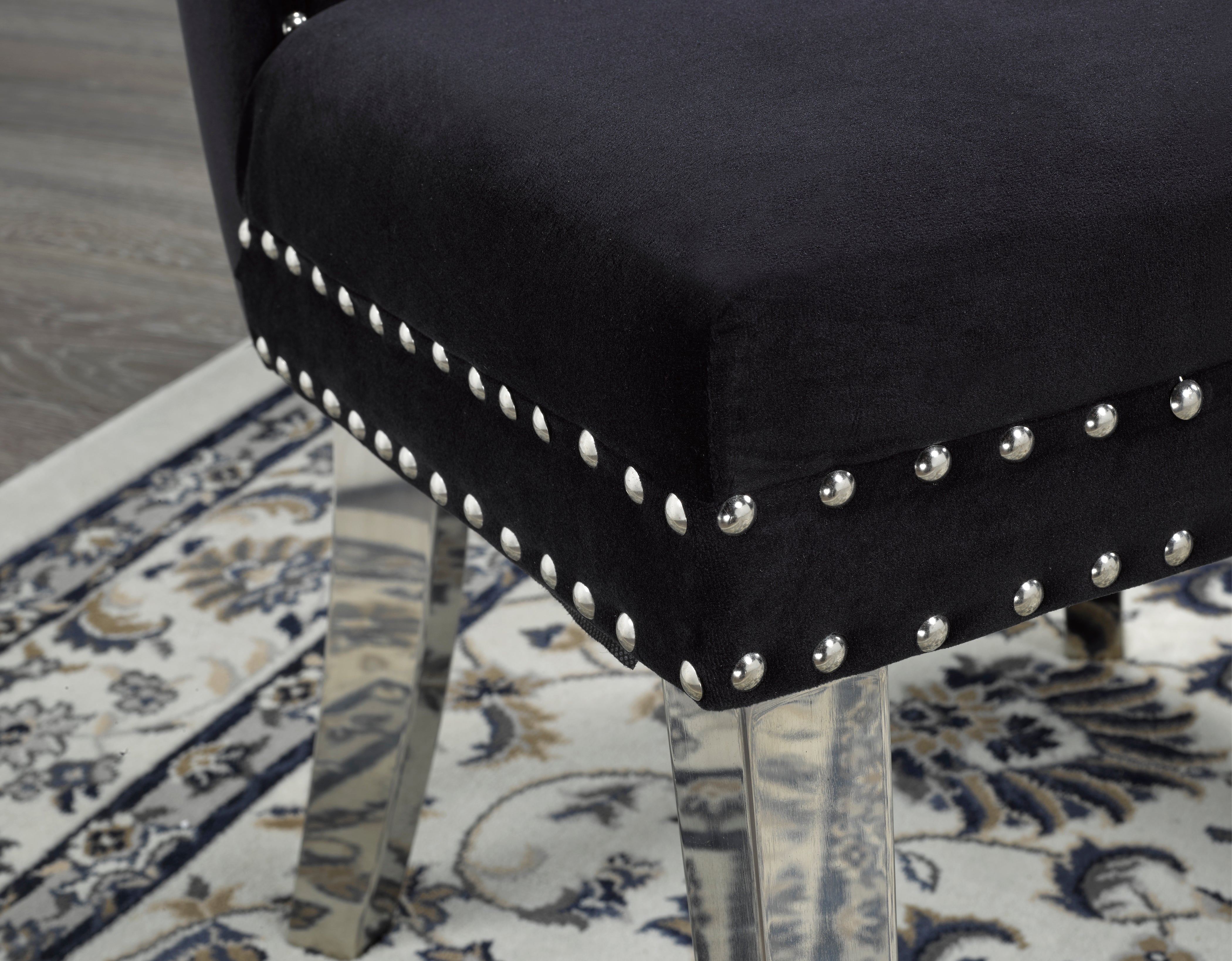 DINING CHAIR, SET OF 2 - BLACK