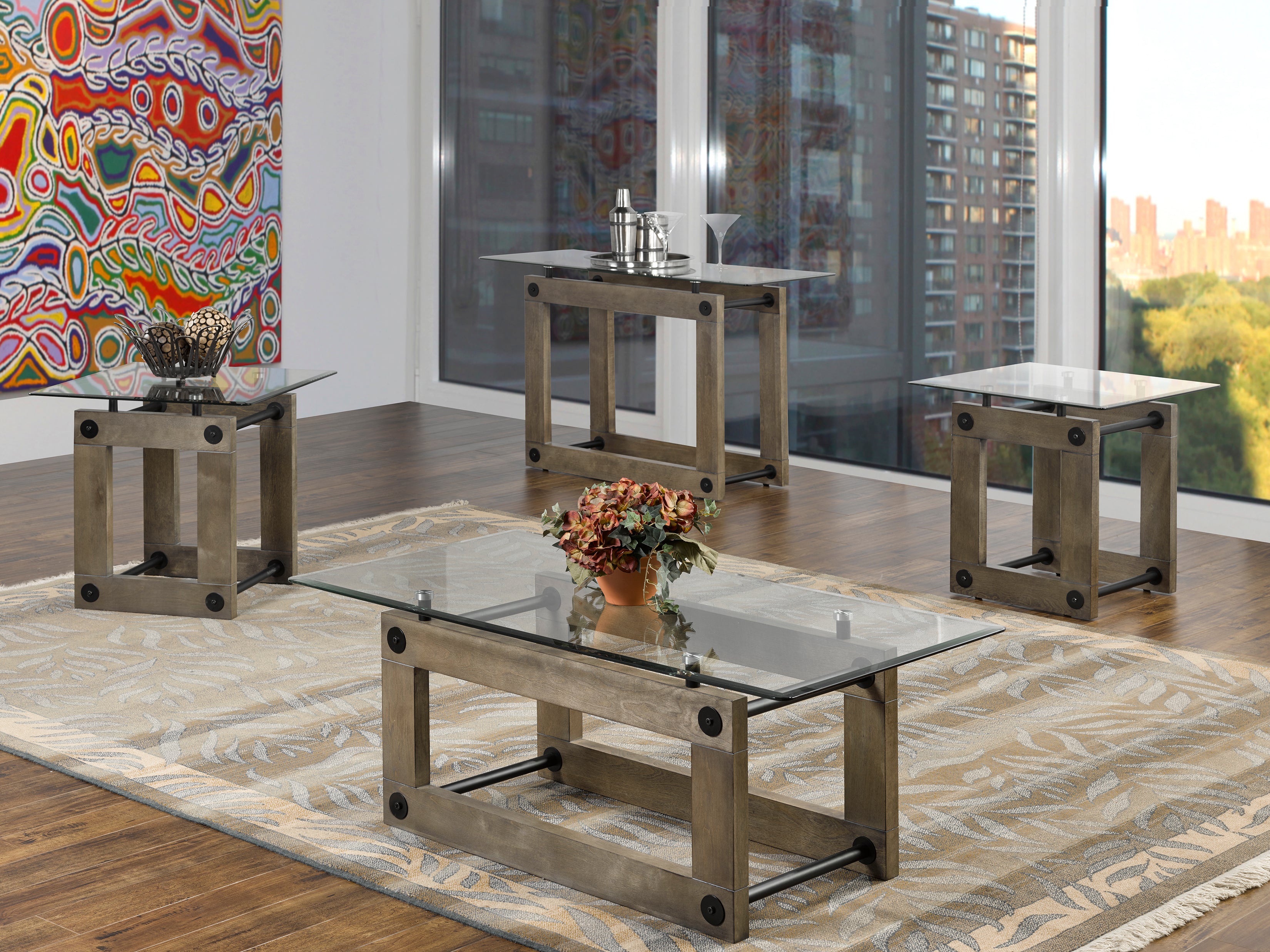 SOFA TABLE - ASH BROWN