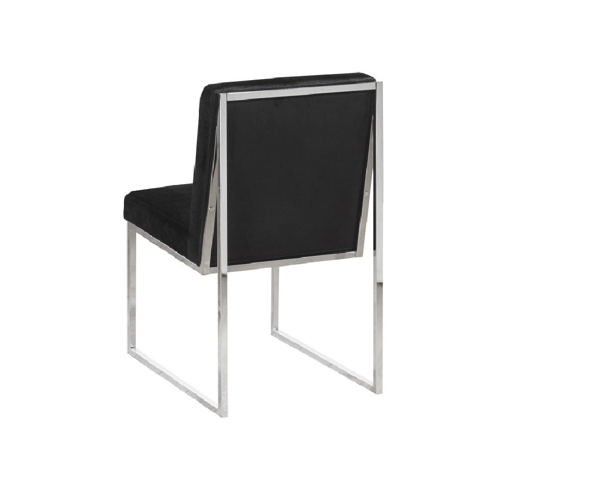DINING CHAIR, SET OF 2 - BLACK