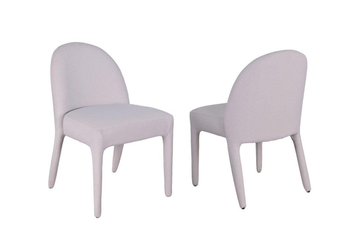 DINING CHAIR, SET OF 2 - BEIGE