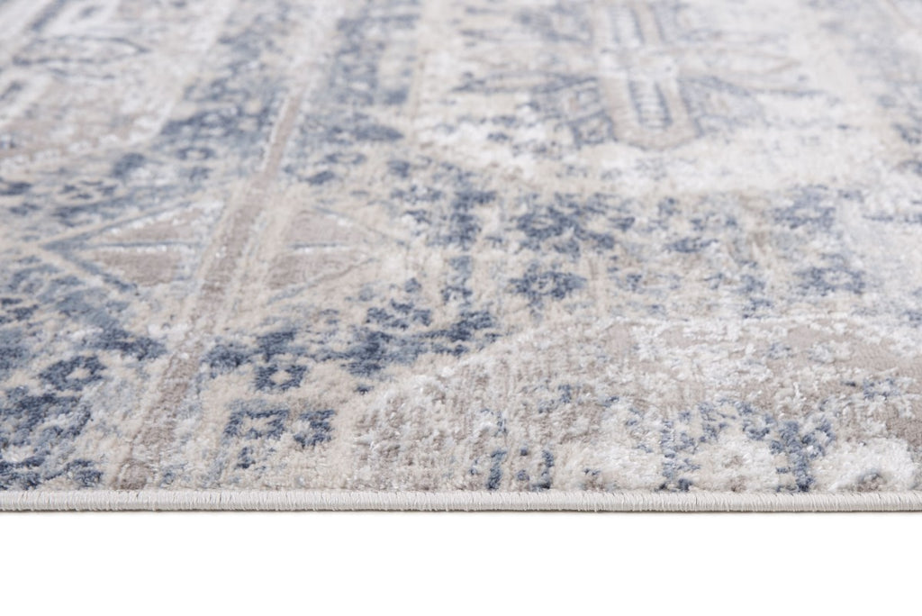 8 X 11 AREA RUG - GREY/BLUE