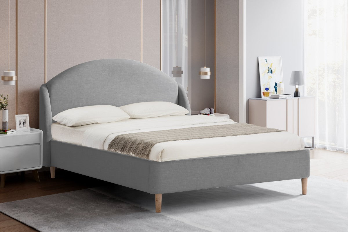 KING PLATFORM BED - GREY