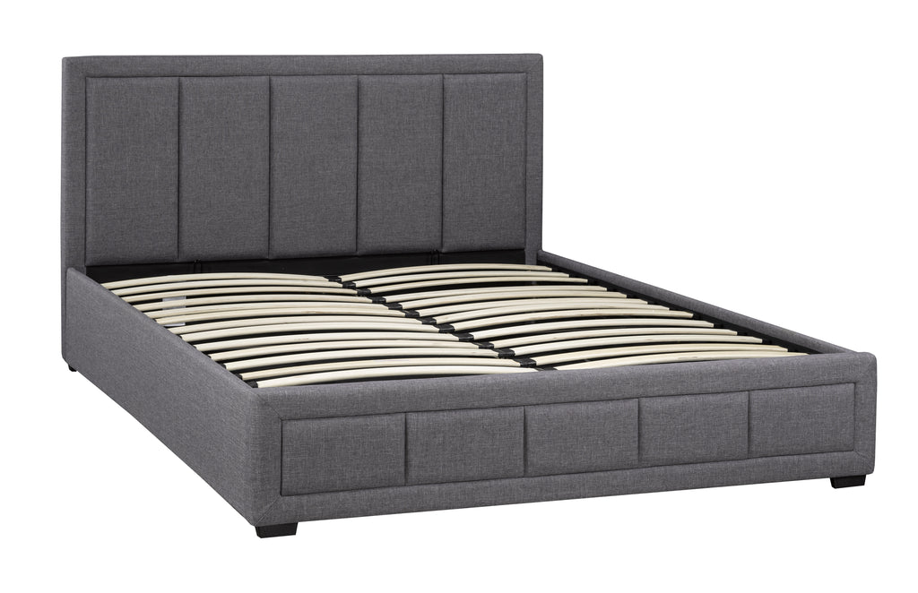 QUEEN PLATFORM BED - GREY