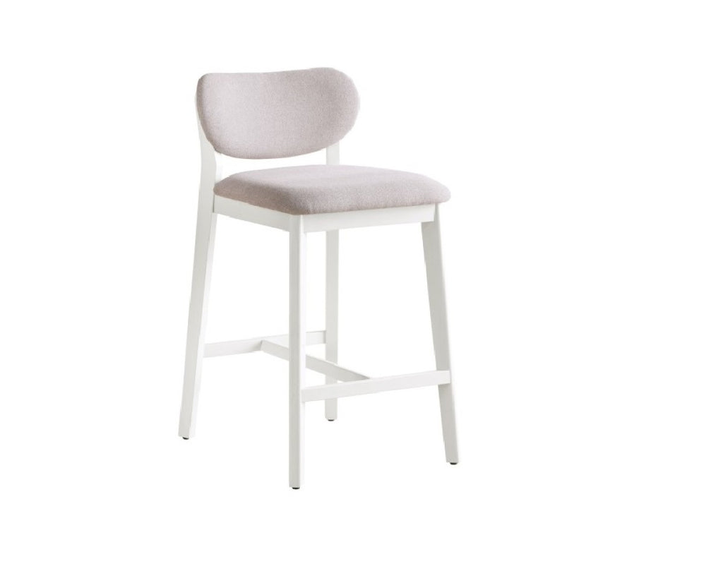 COUNTER STOOL, SET OF 2 - CREAM