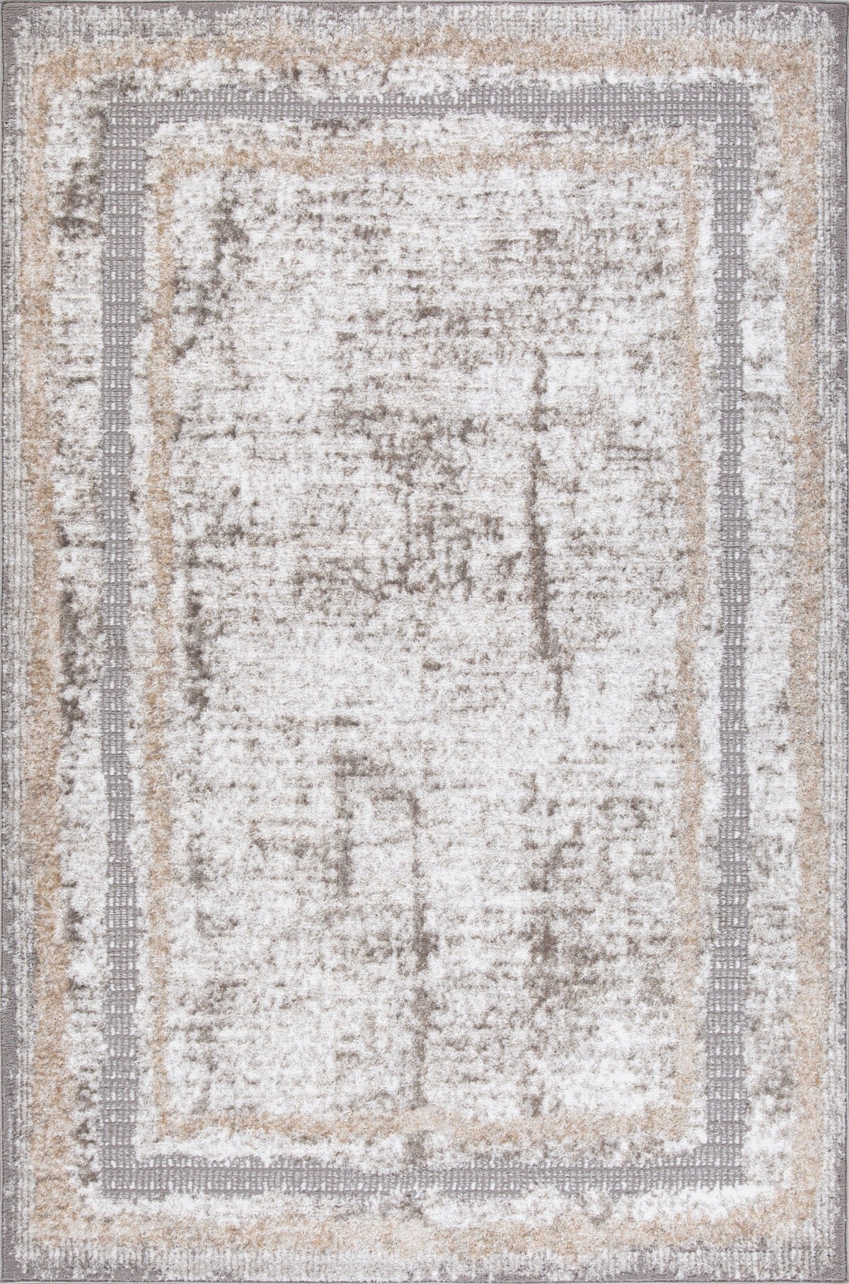 7 X 9 AREA RUG - GREY/BEIGE/CREAM