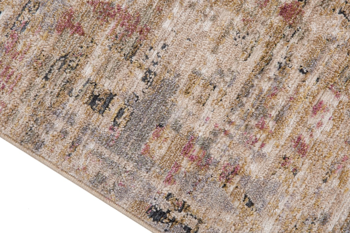 5 X 8 AREA RUG - TAN/BROWN/RUST