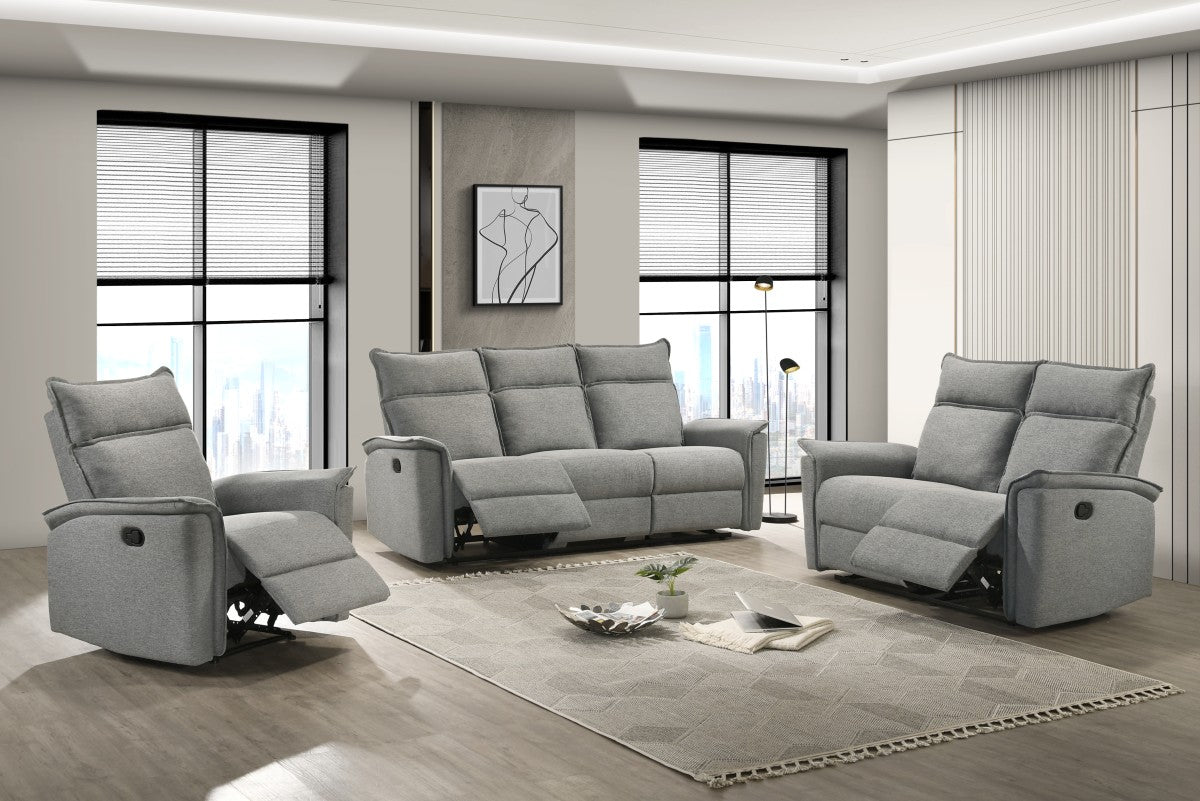 RECLINER SOFA - GREY