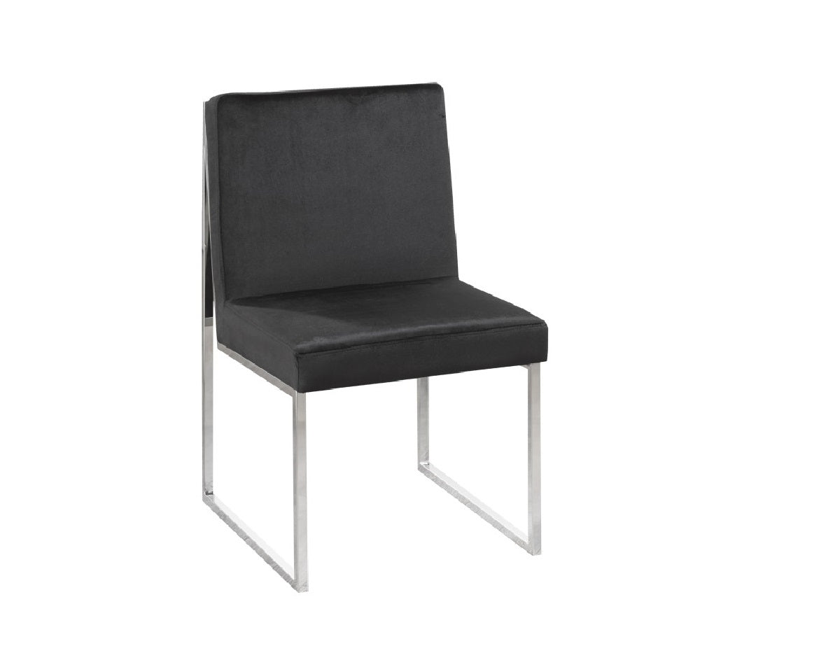 DINING CHAIR, SET OF 2 - BLACK