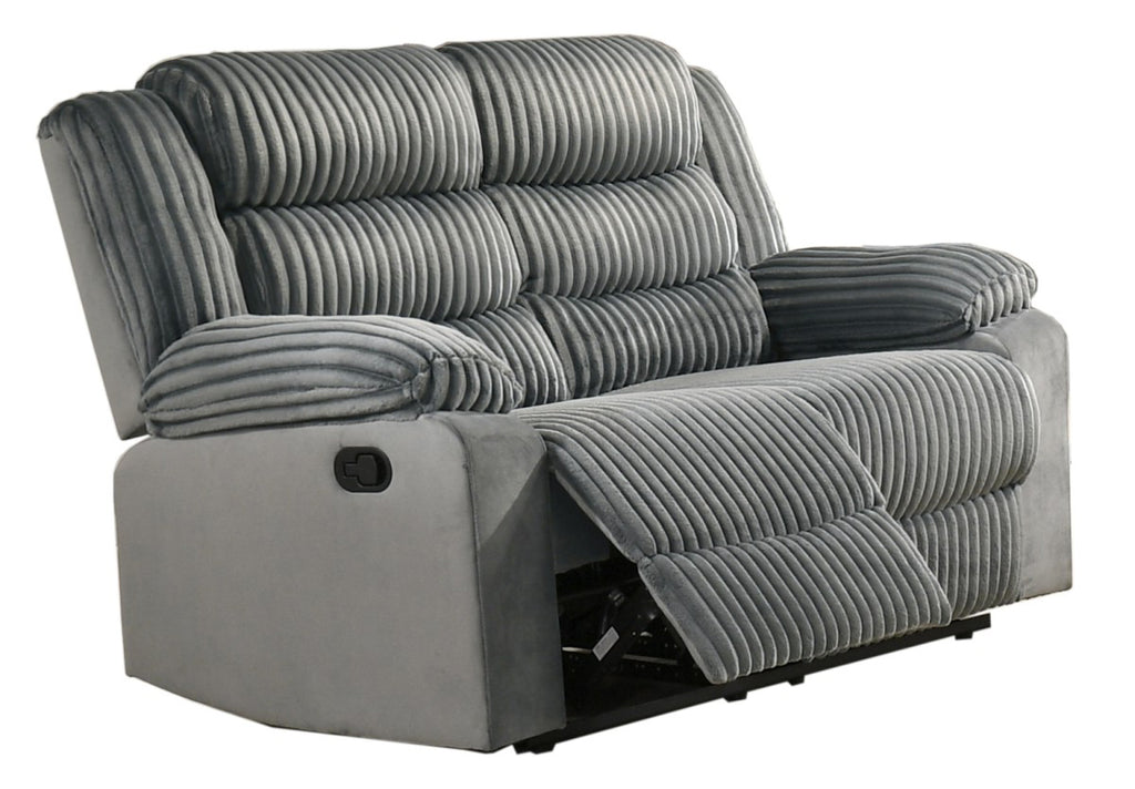 RECLINER LOVE SEAT - GREY