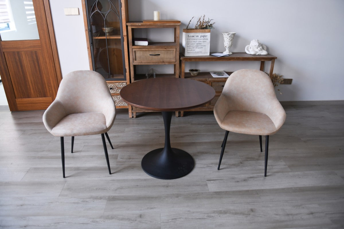 DINING CHAIR, SET OF 2, VINTAGE BEIGE