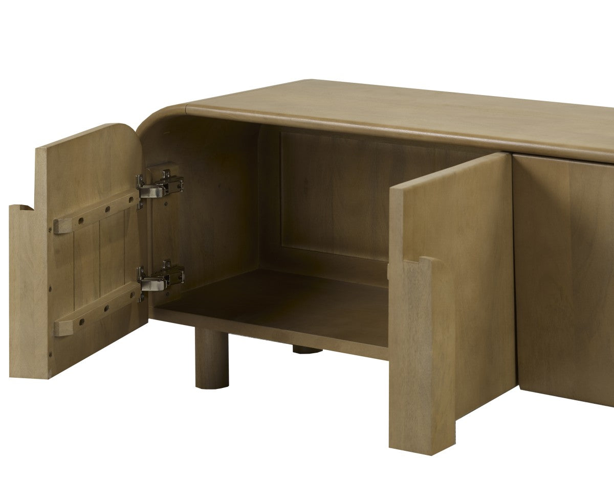 63'' TV STAND - NATURAL OAK