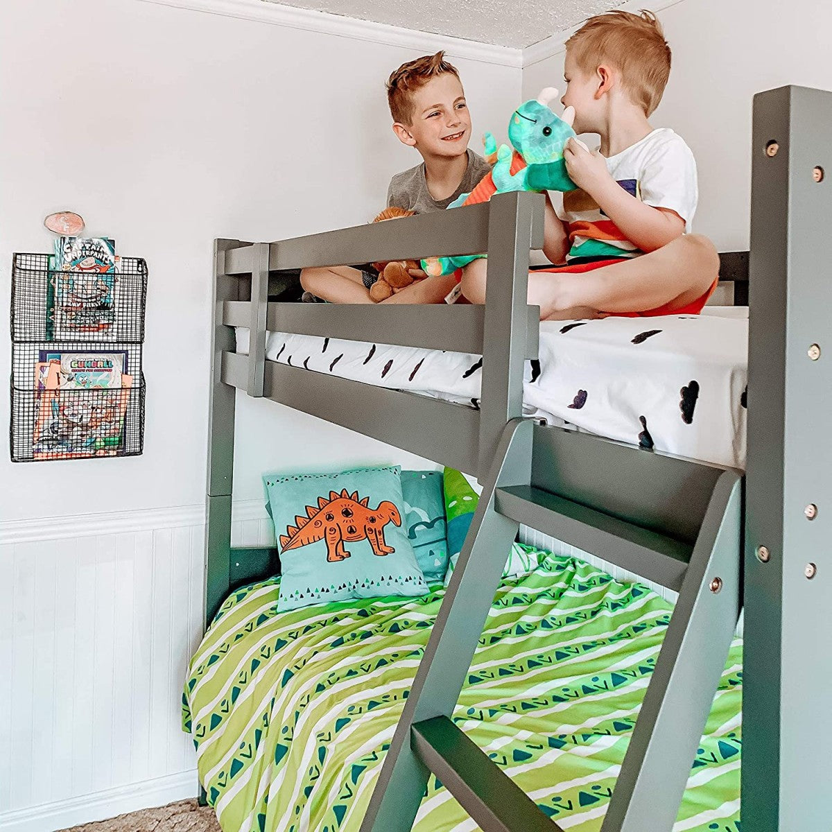 TWIN BUNK BED - GREY