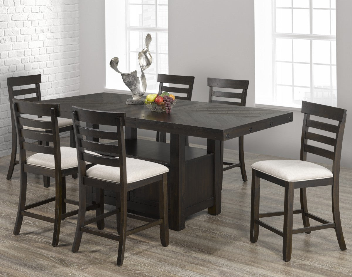 7-PIECE COUNTER SET - ESPRESSO