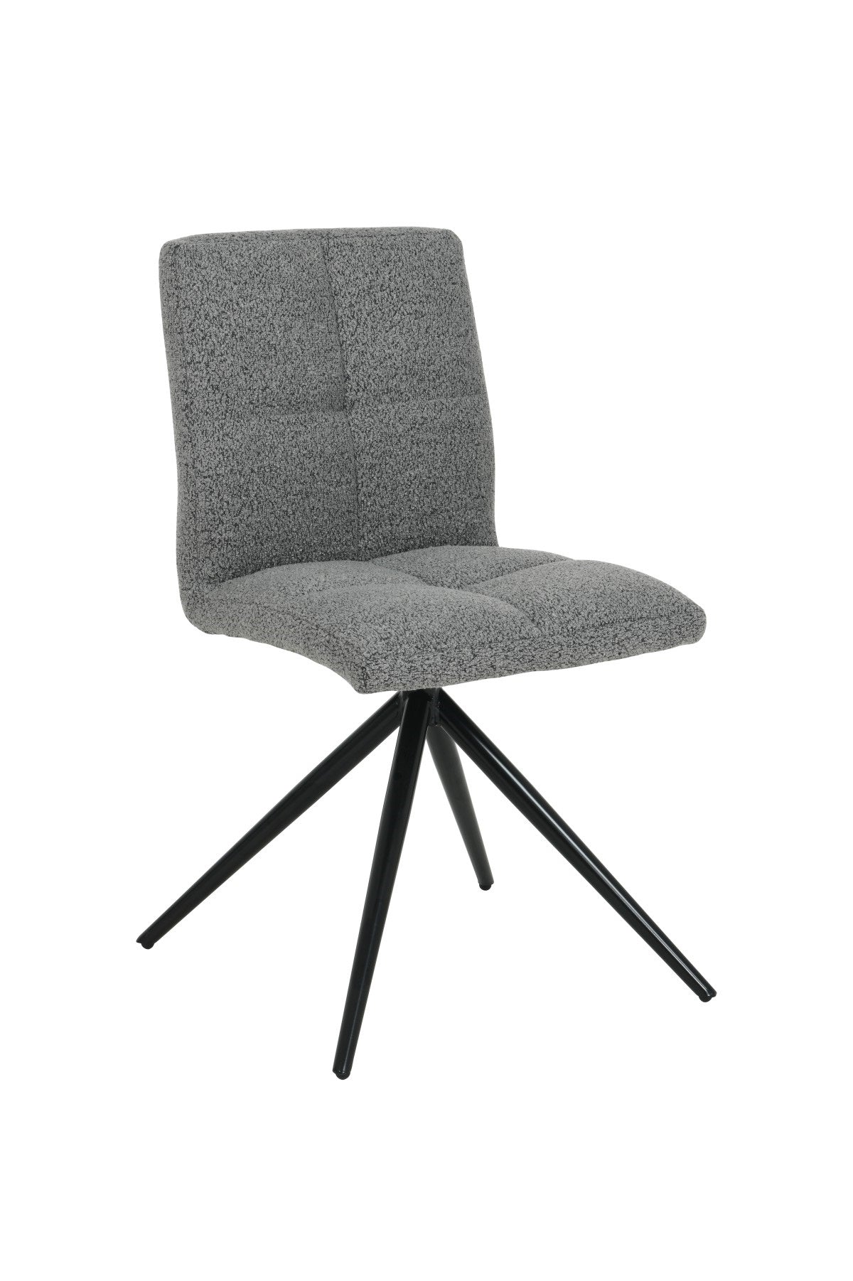 DINING CHAIR, SET OF 2 - DARK GREY
