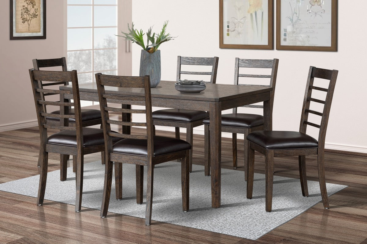 7-PIECE DINING SET - ESPRESSO