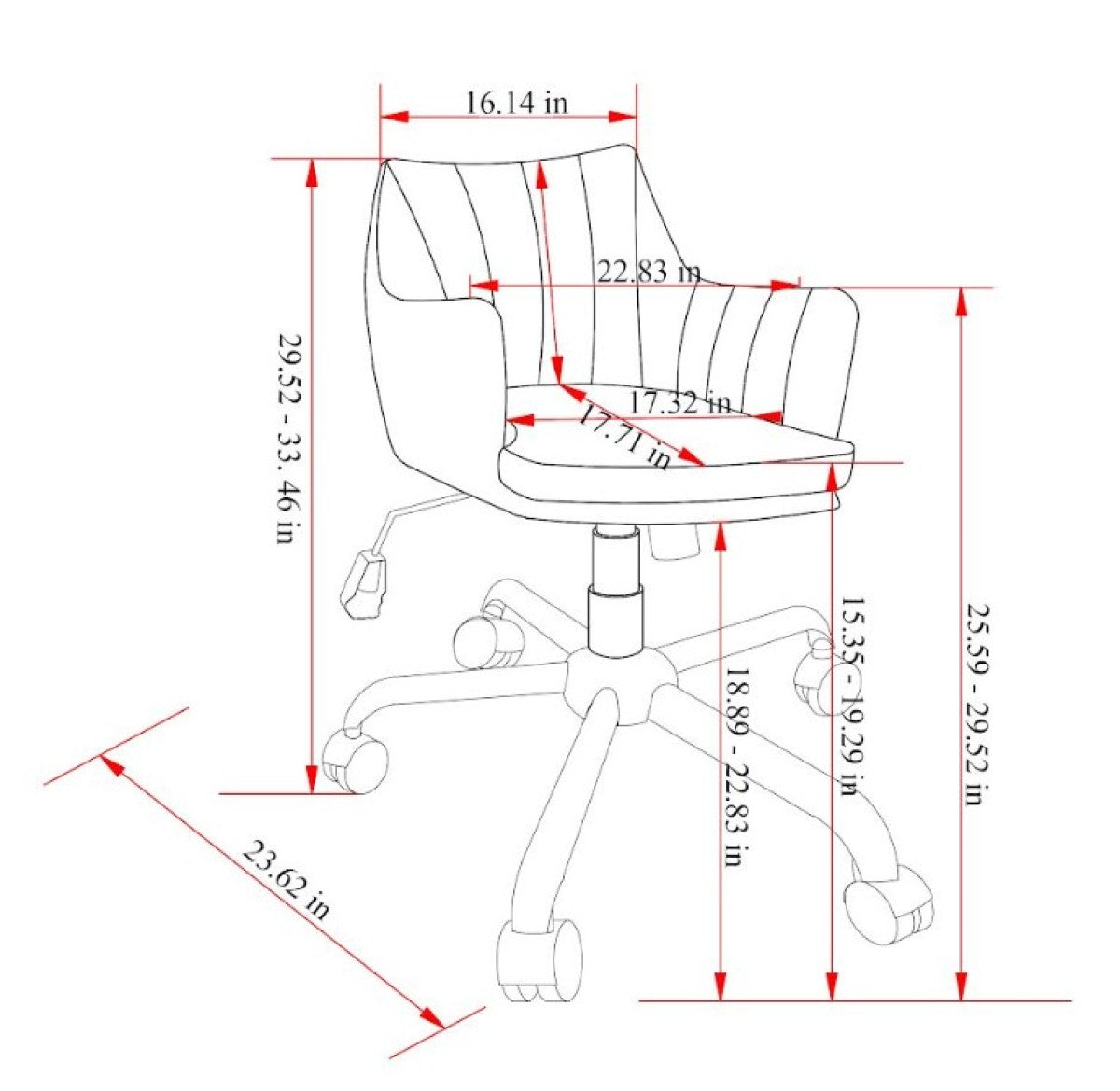 OFFICE CHAIR - BEIGE