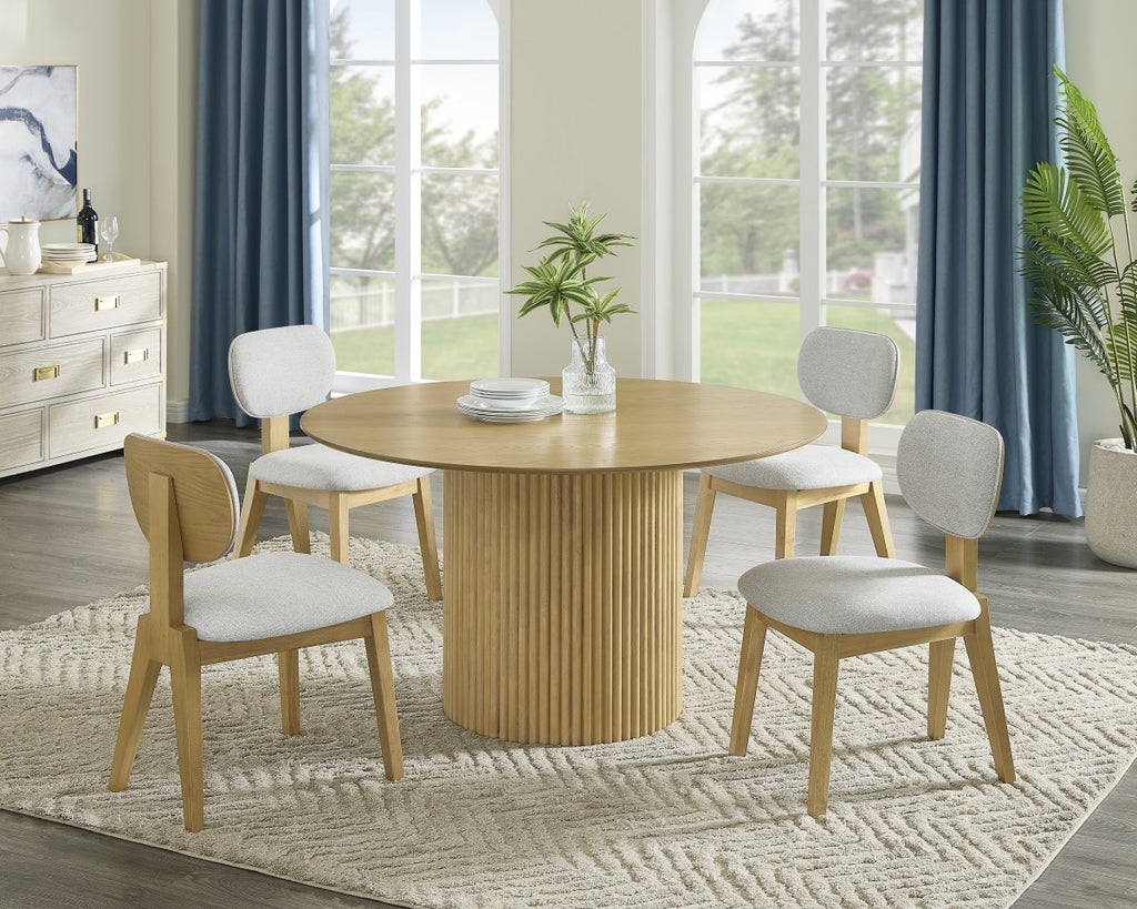 5-PIECE DINING SET - NATURAL