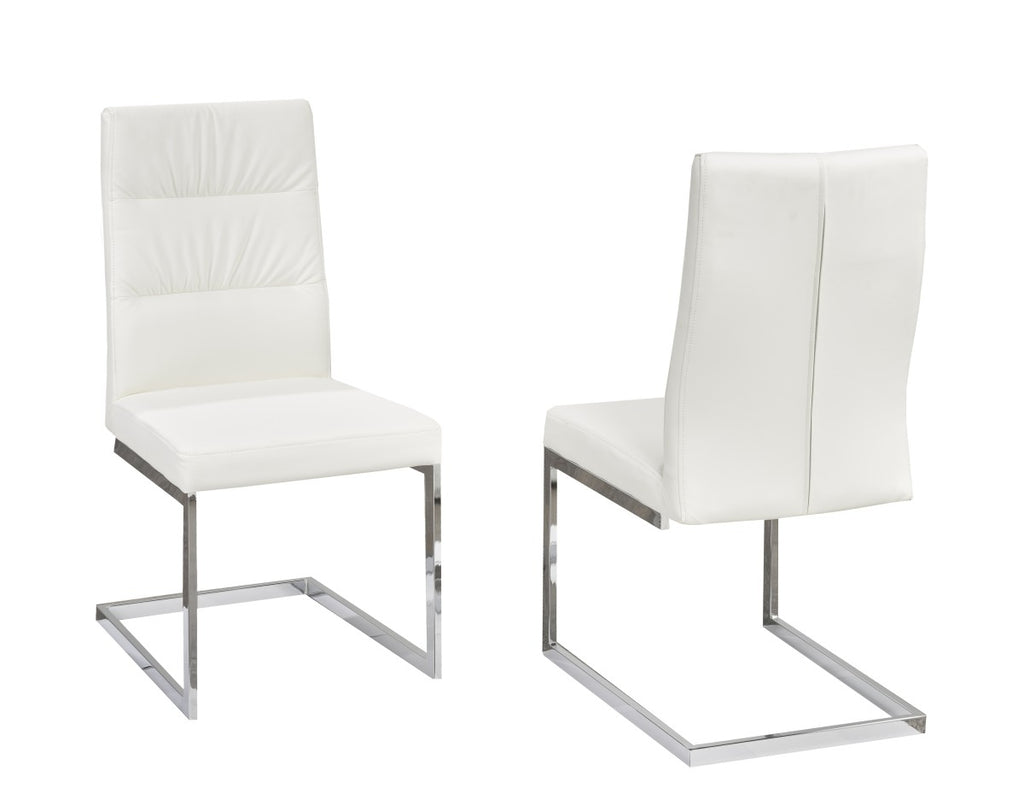 DINING CHAIR, SET OF 2 - WHITE