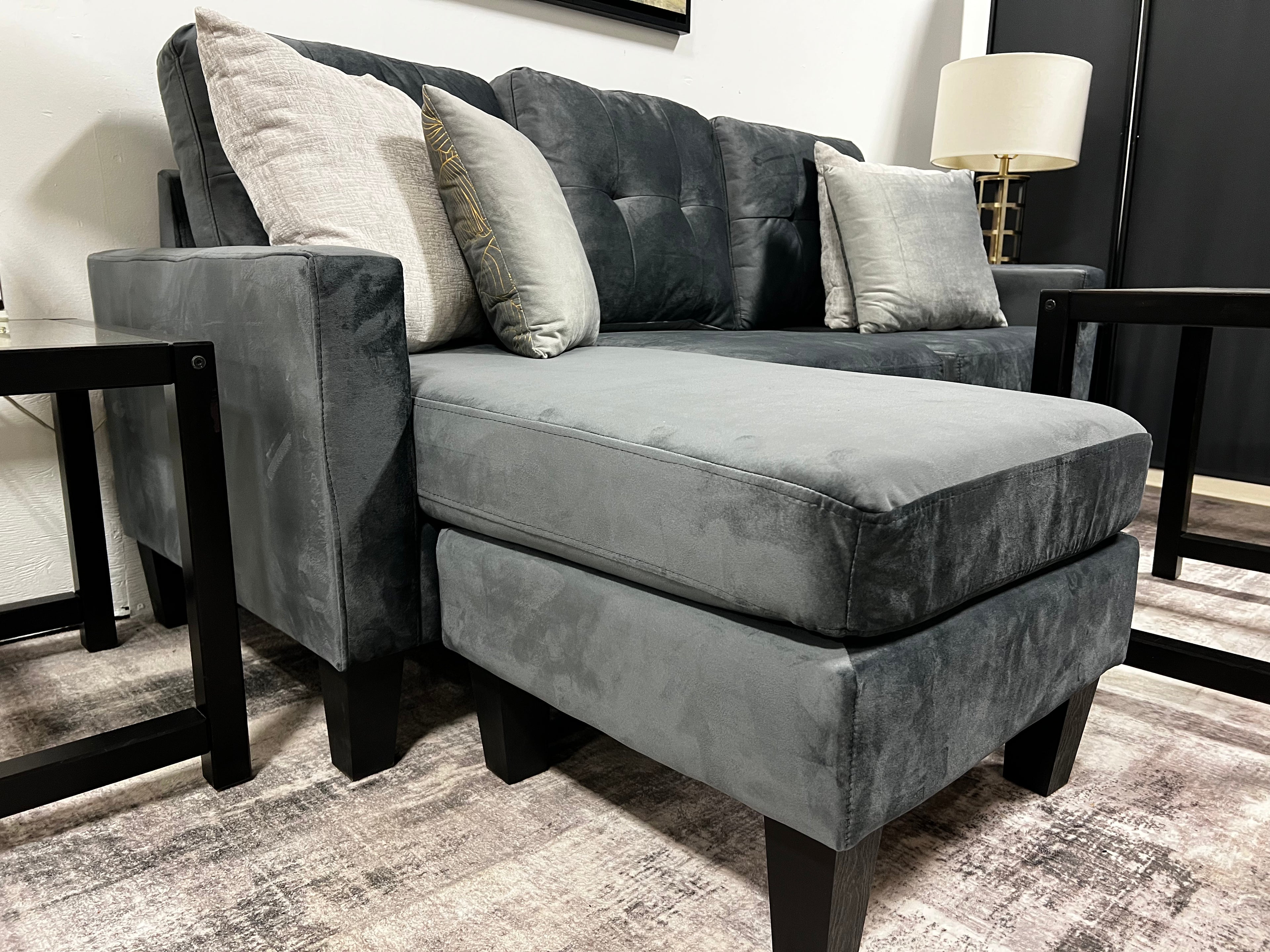 Small Space Hero – Reversible Chaise Sectional That Converts to Sofa