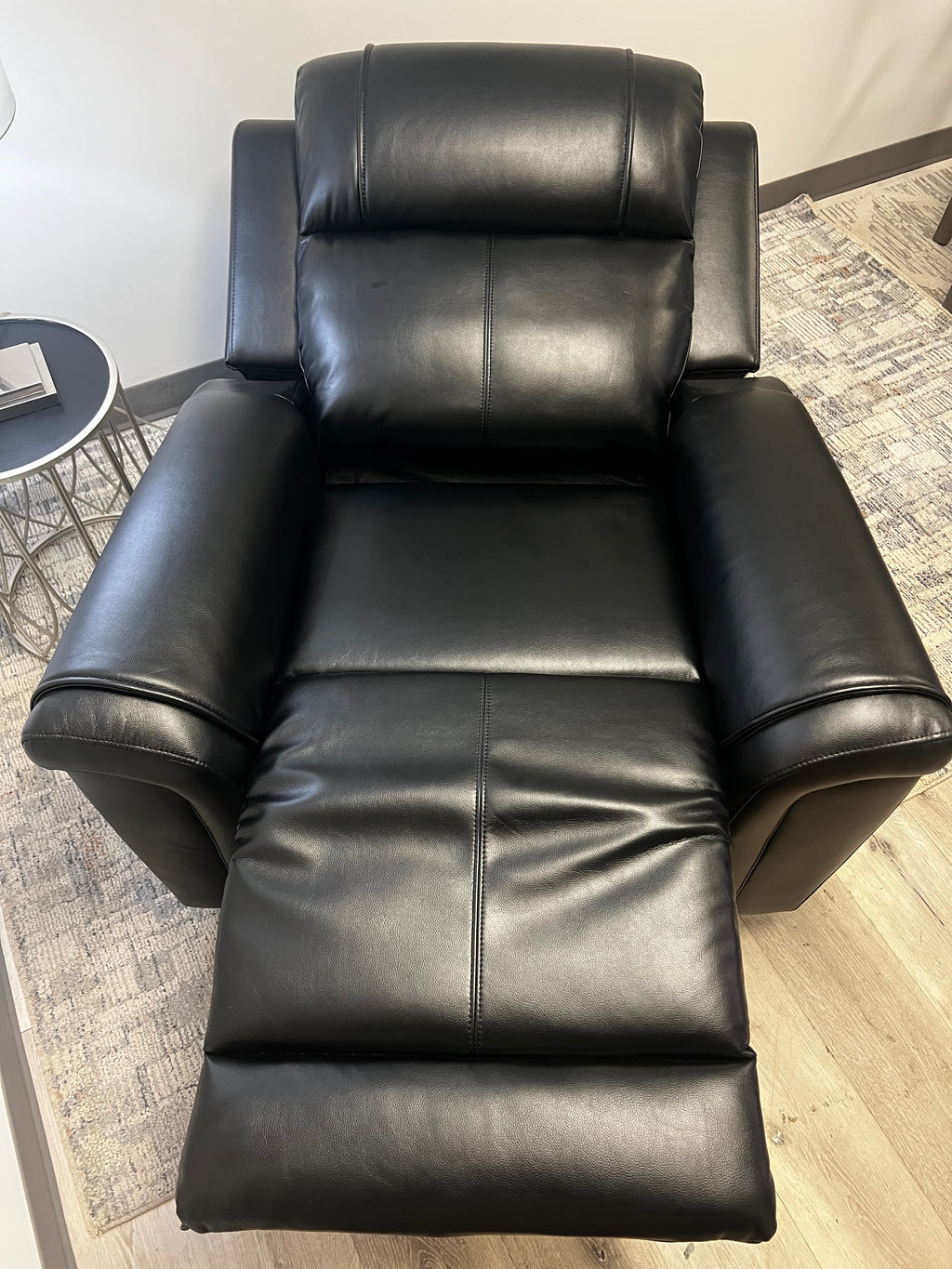 Air Leather 3- Power Recliner Chair With Headrest, Footrest & Lumbar