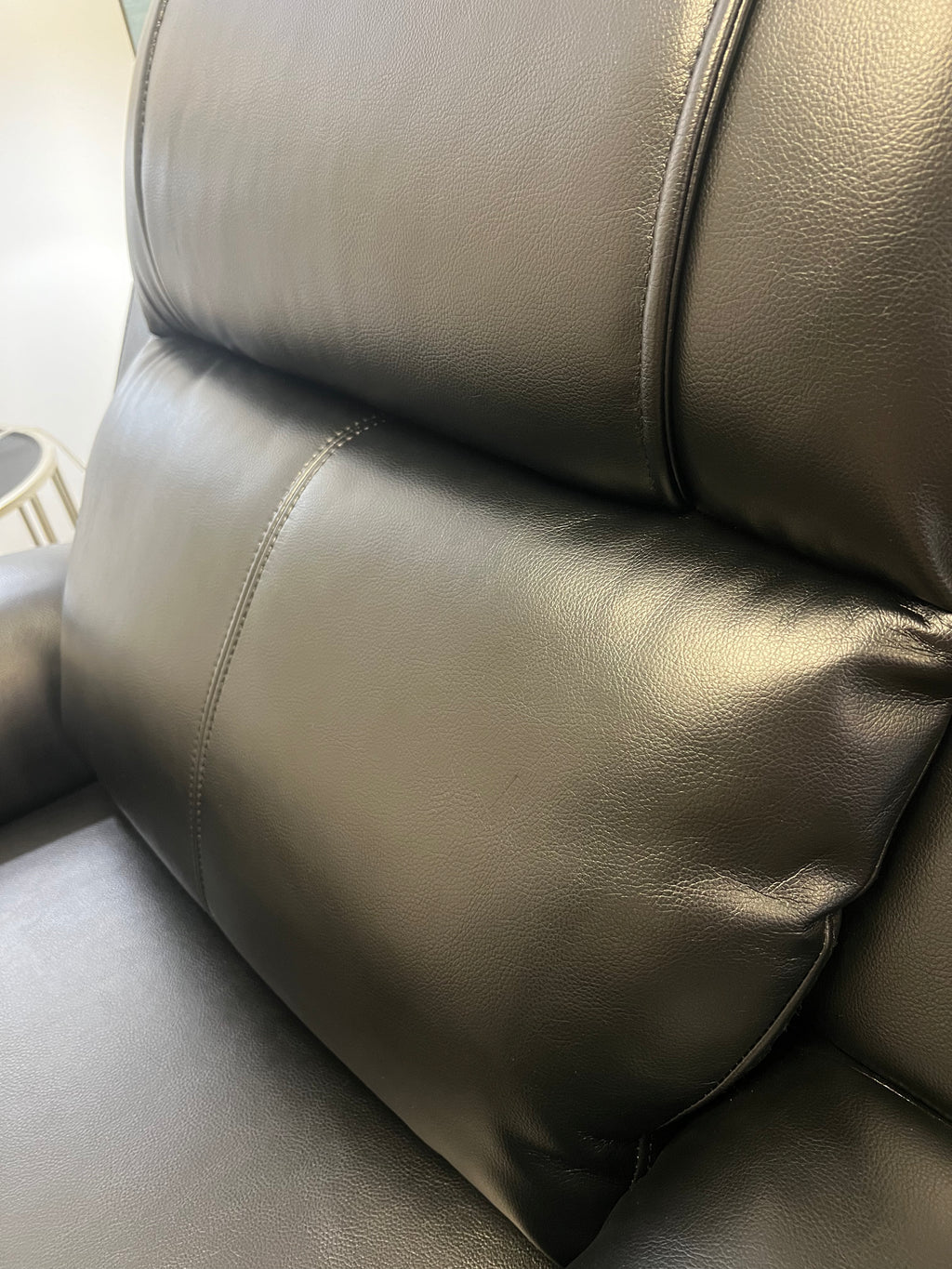 Air Leather 3- Power Recliner Chair With Headrest, Footrest & Lumbar