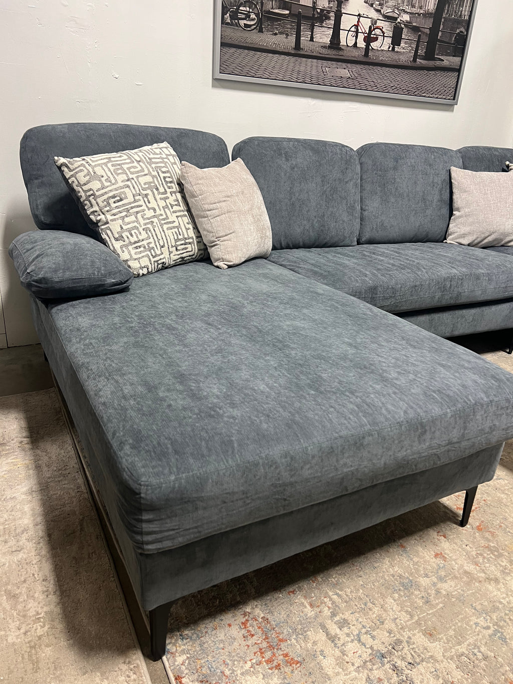 🛋️ Modern 2-Piece Chaise Sectional Sofa